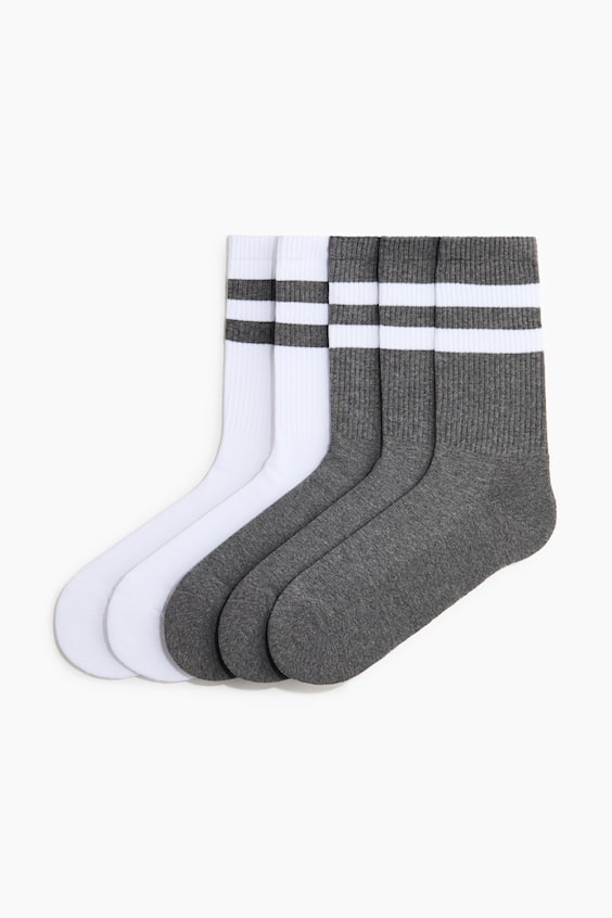 Мужские носки H&M с лайкрой, 5 пар