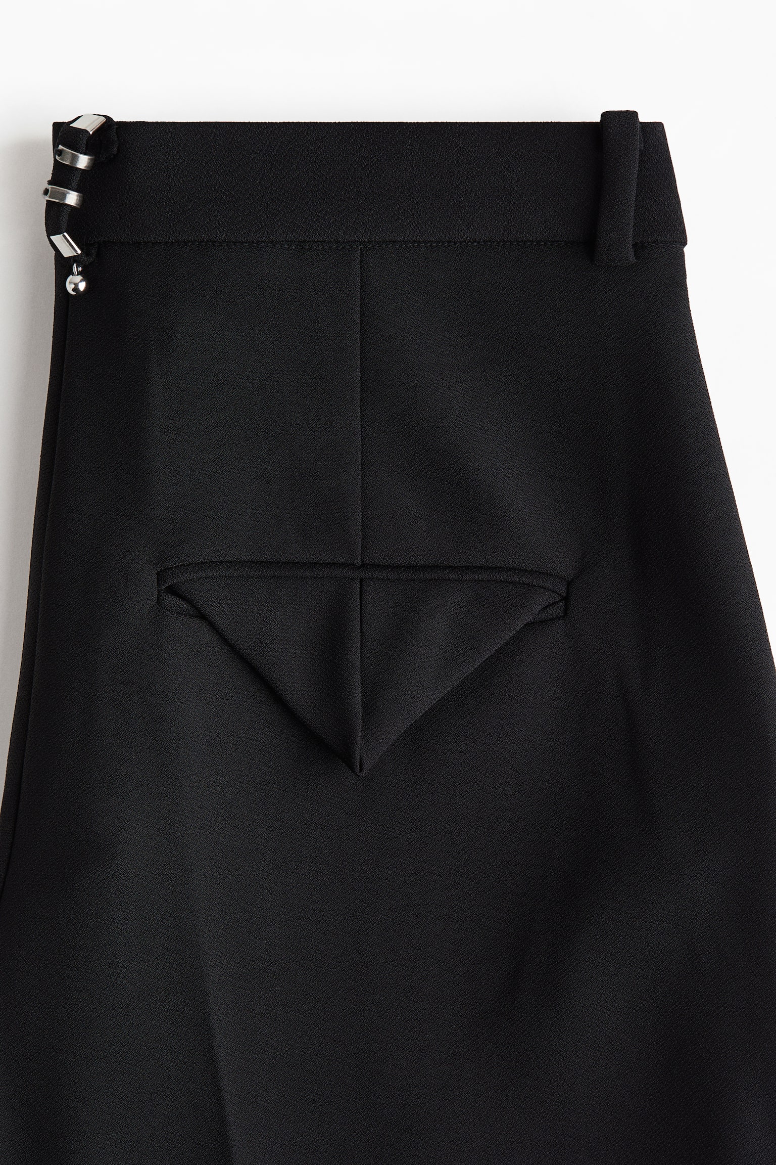 Женские брюки H&M Rivet-detail tailored trousers, цвет: Чёрный — фото 6