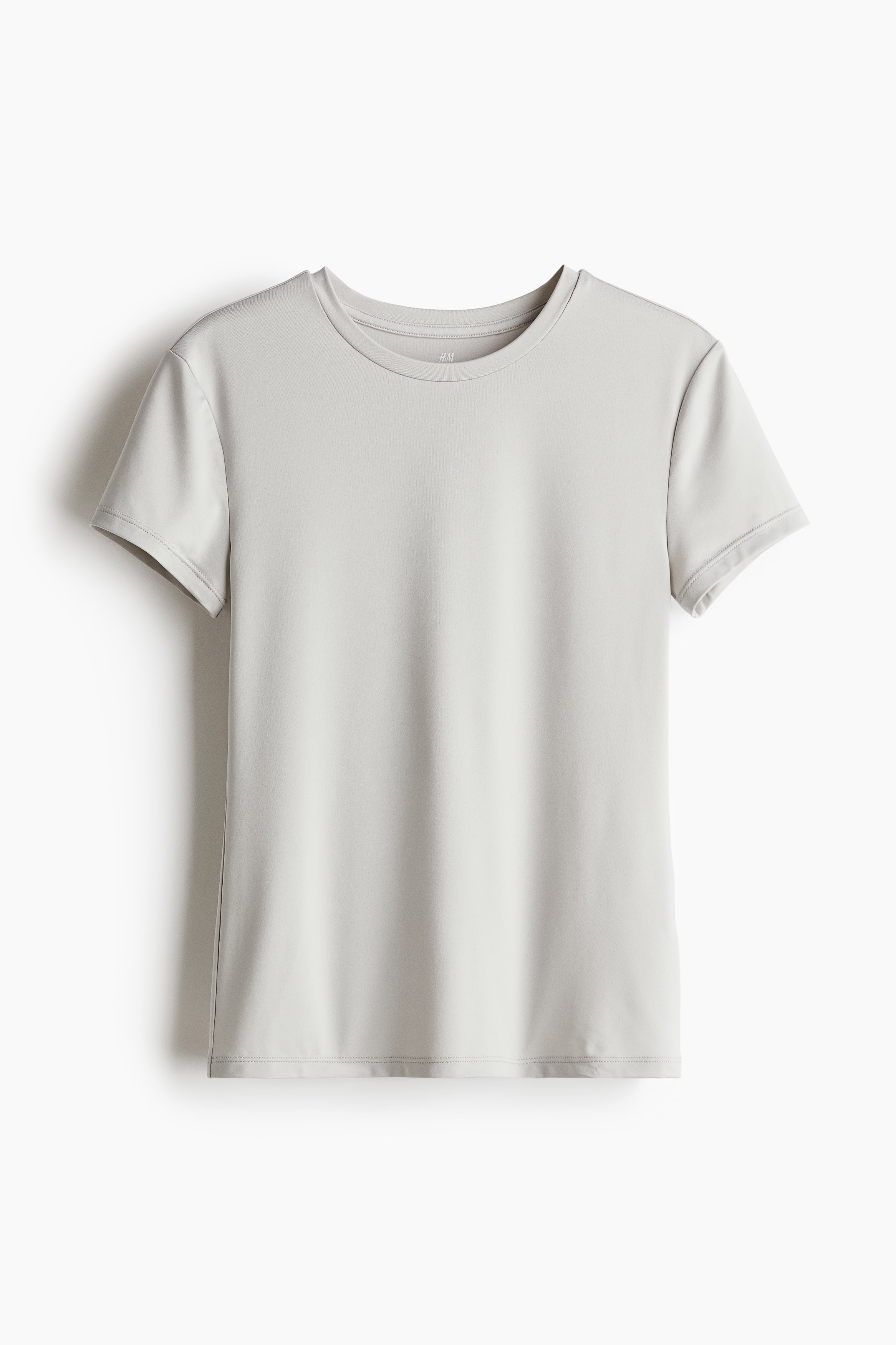 COOLMAX® Fitted T-Shirt - Light gray/Black