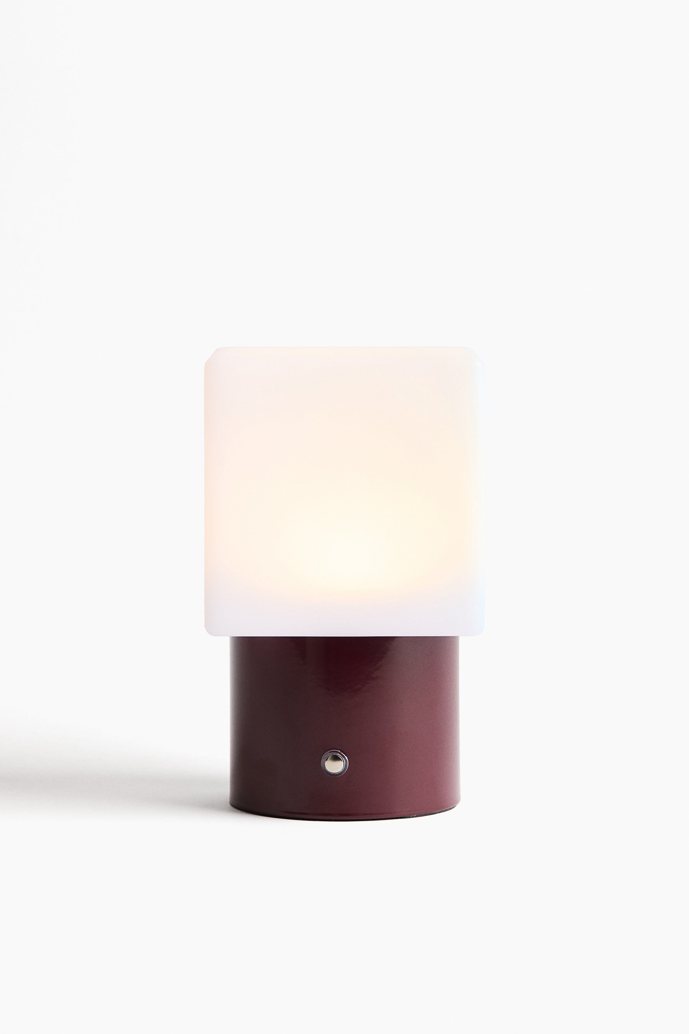 Lampada da tavolo ricaricabile - Bianco/bordeaux/Bianco/argentato