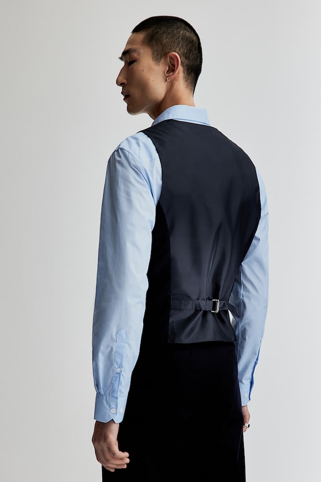 Slim Fit Suit waistcoat - Navy blue/Black/Dark blue - 3