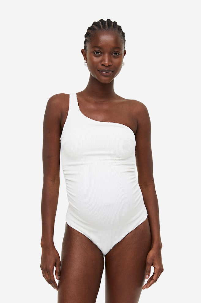 MAMA One-shoulder swimsuit - White - 6