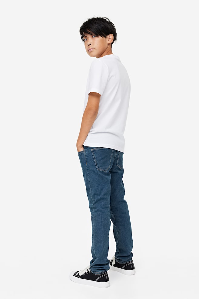 Comfort Stretch Slim Fit Jeans - Dark denim blue/Black/Light grey - 5