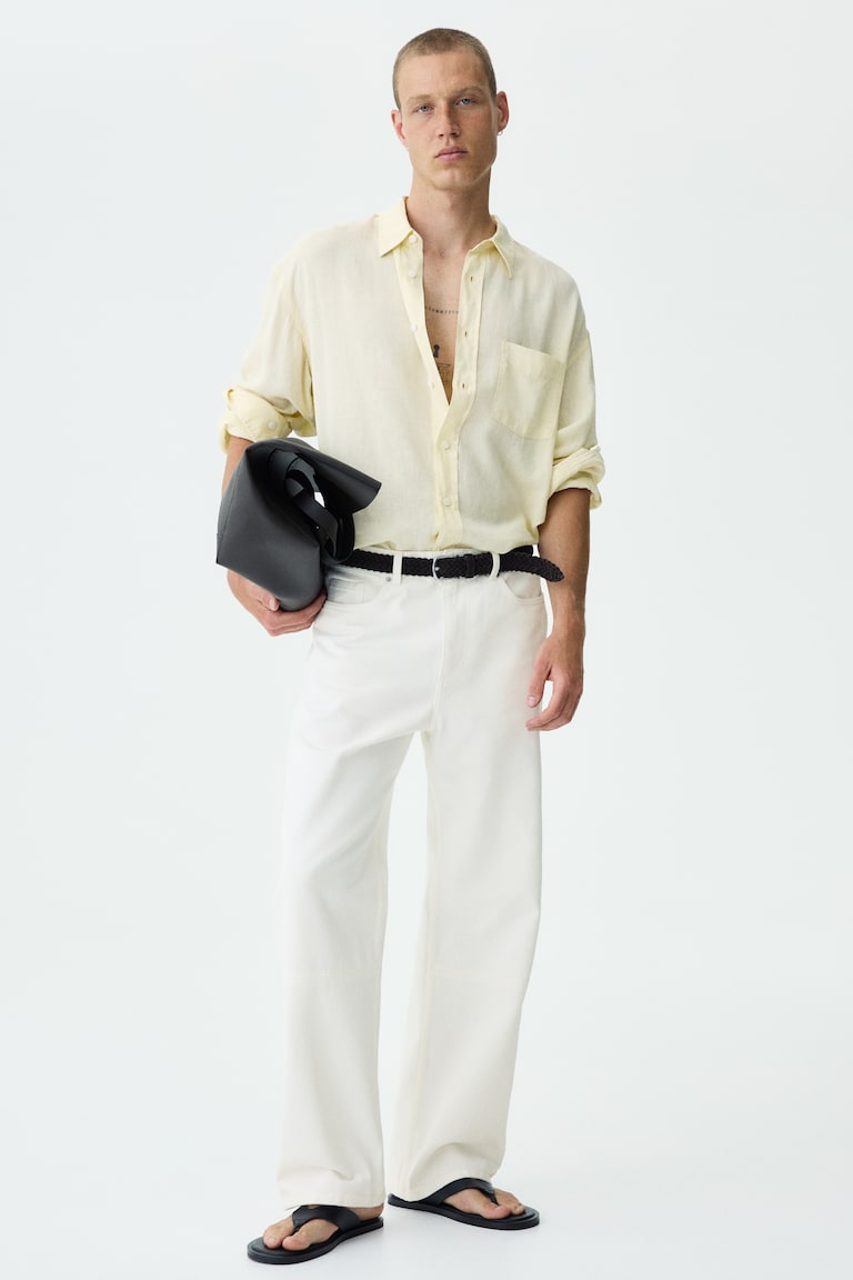 Pamučne pantalone Relaxed Fit