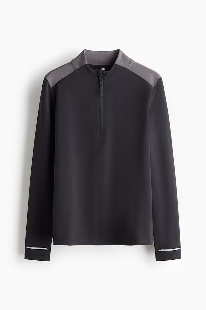 Mid-Layer Soccer Shirt with DryMove™ - Black/Dark blue - 1