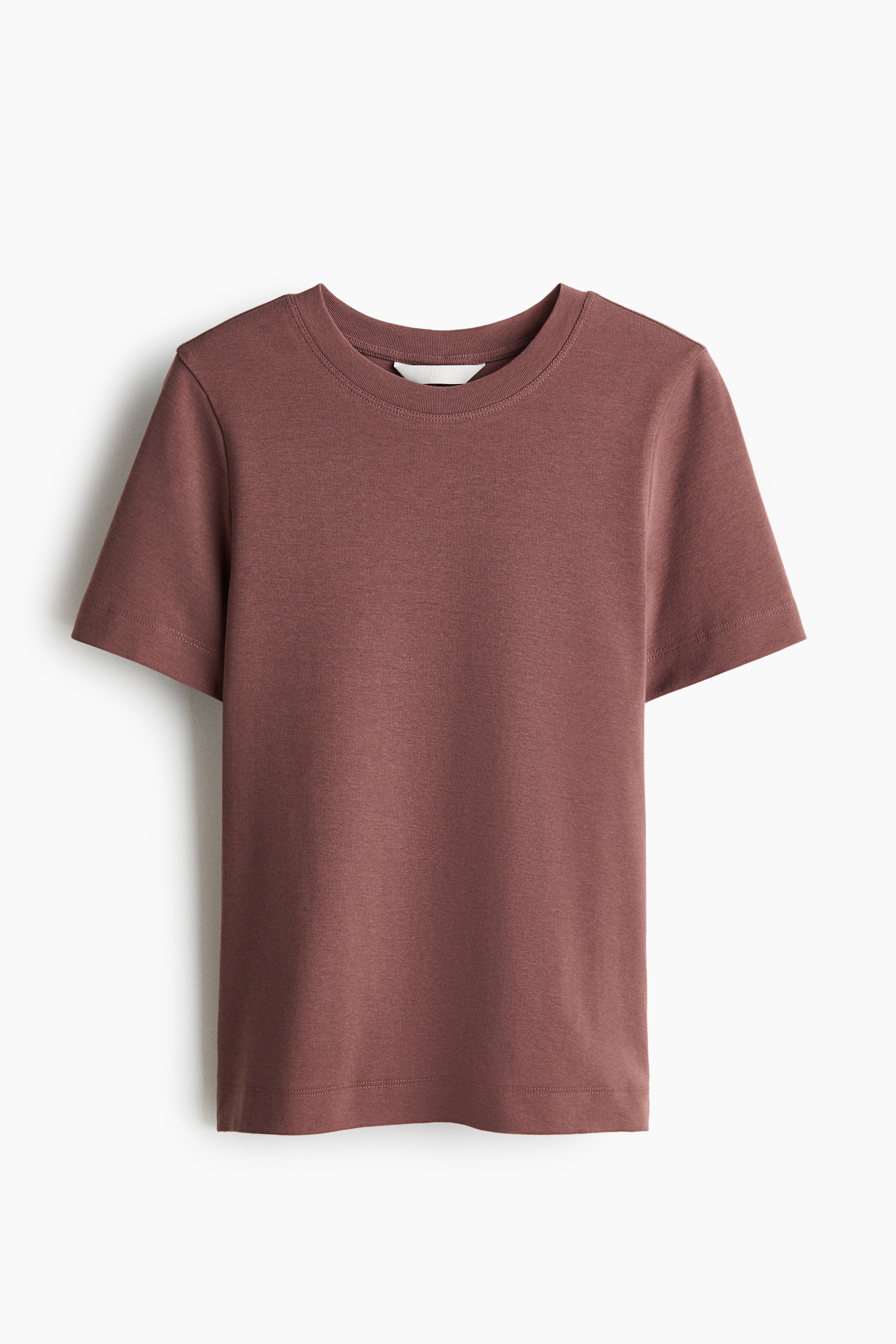 Cotton T-shirt - Dark dusty pink/Light dusty grey/Pale yellow/Black/White