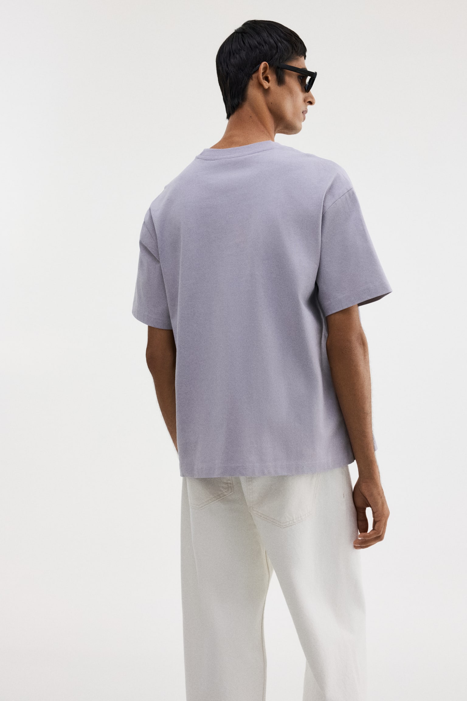 Loose Fit T-shirt - Purple/Light beige/Light sage green/Light blue/Yellow/Peach pink/Pink/White/Black/Yellow/Navy blue/Light sage green/Yellow/Dark grey/Pink/Beige/Dark beige/Orange/Dark orange - 5