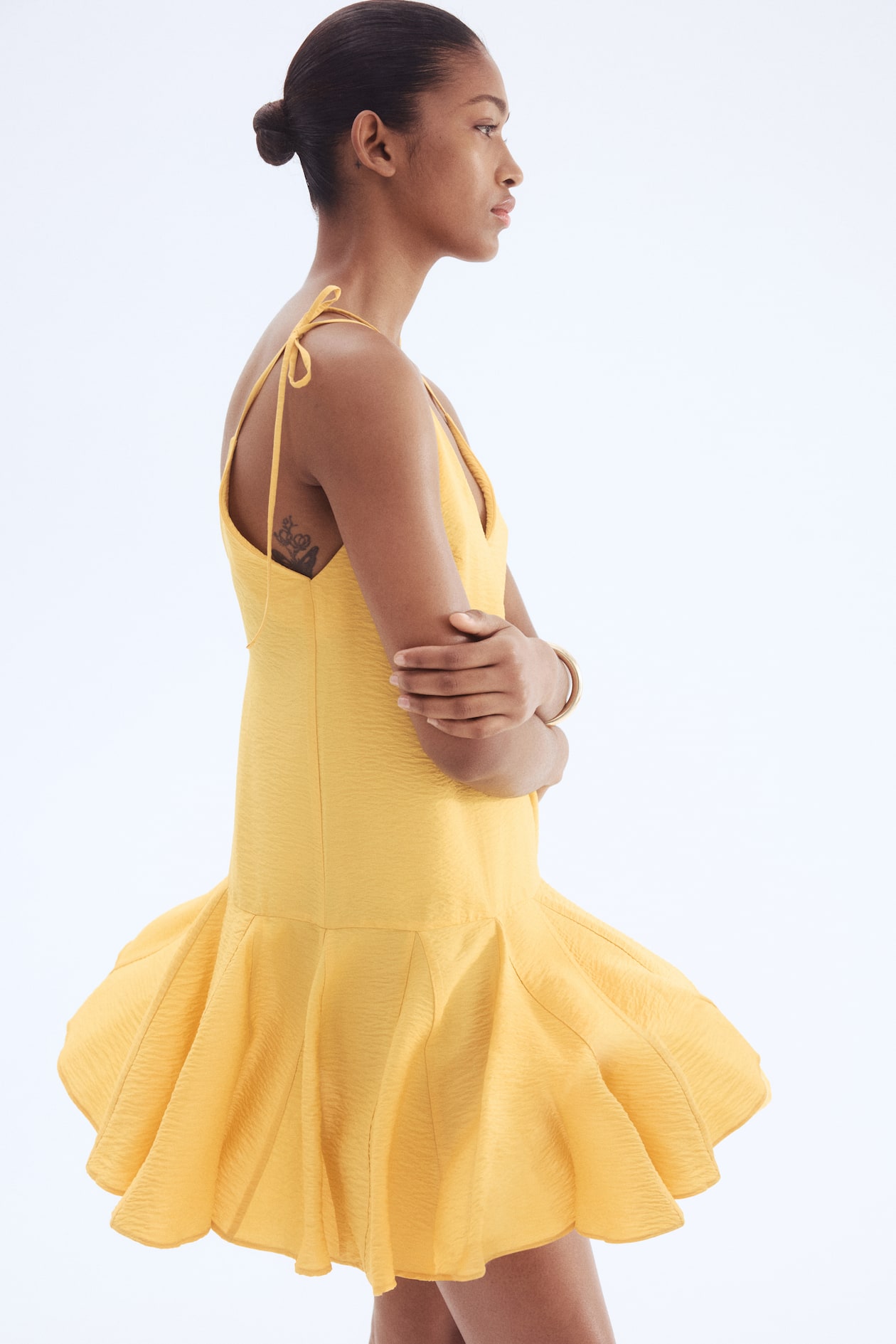 Dress with Flared Skirt - image 3