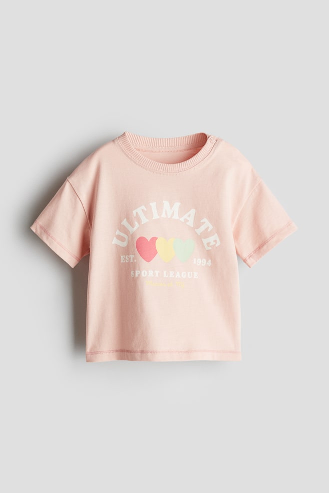T-Shirt mit Motivprint - Hellrosa/Ultimate - 1