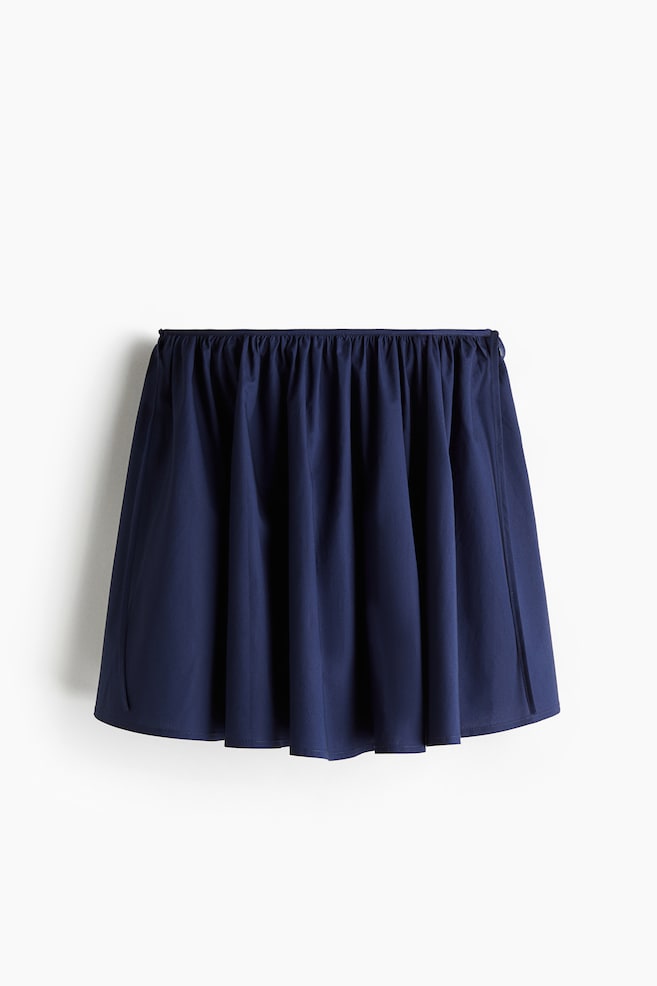 Minifalda circular con lazos - Azul marino - 1