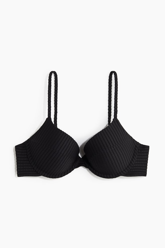 Push-up bikini top - Black/Navy blue/Dark green/White - 1