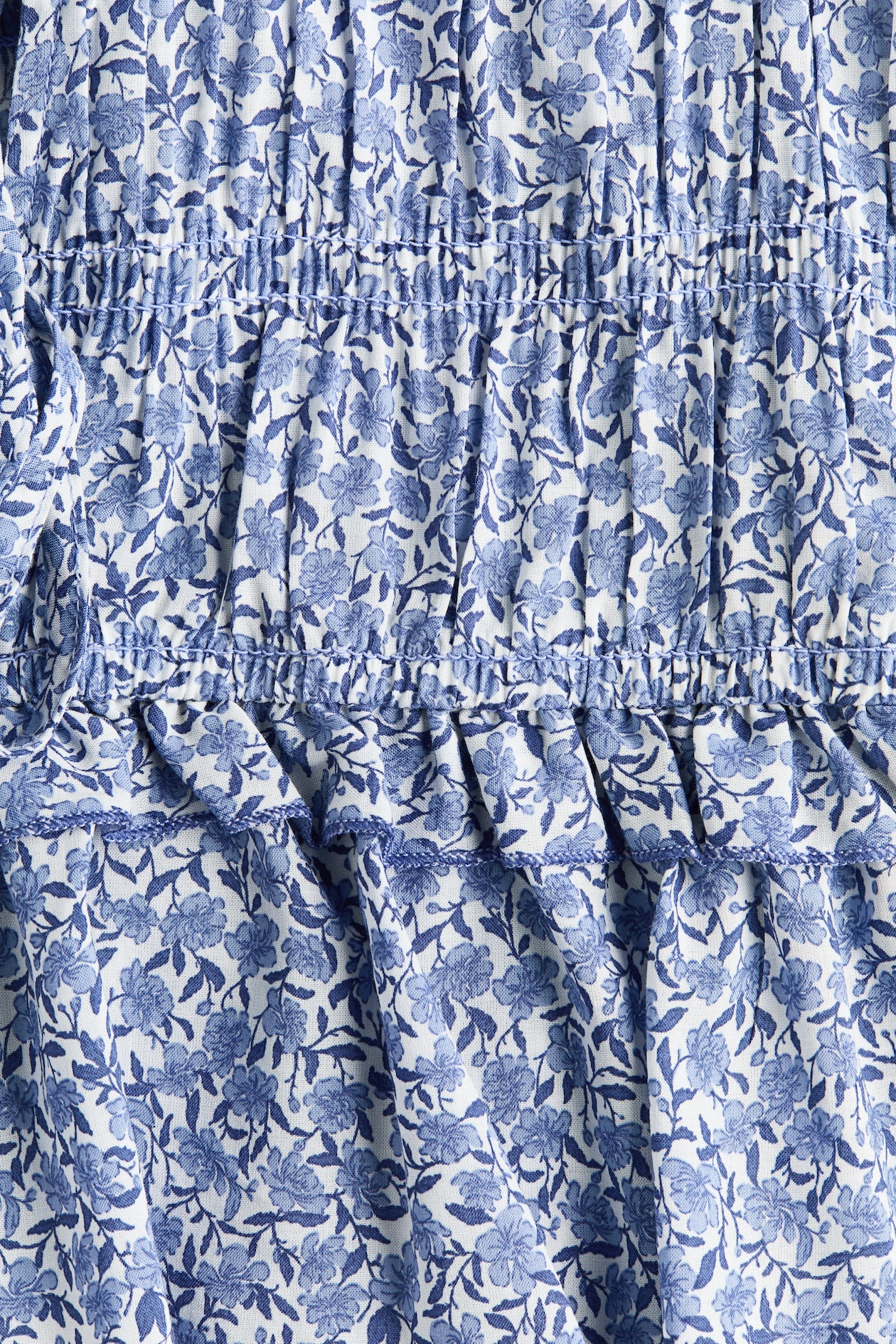 Tie-Detail Smocked Top - image 2