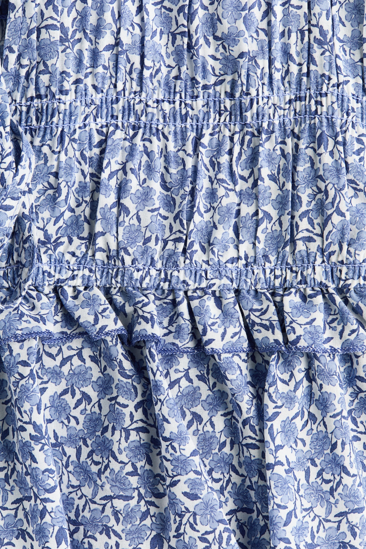 Tie-detail smocked top - 3