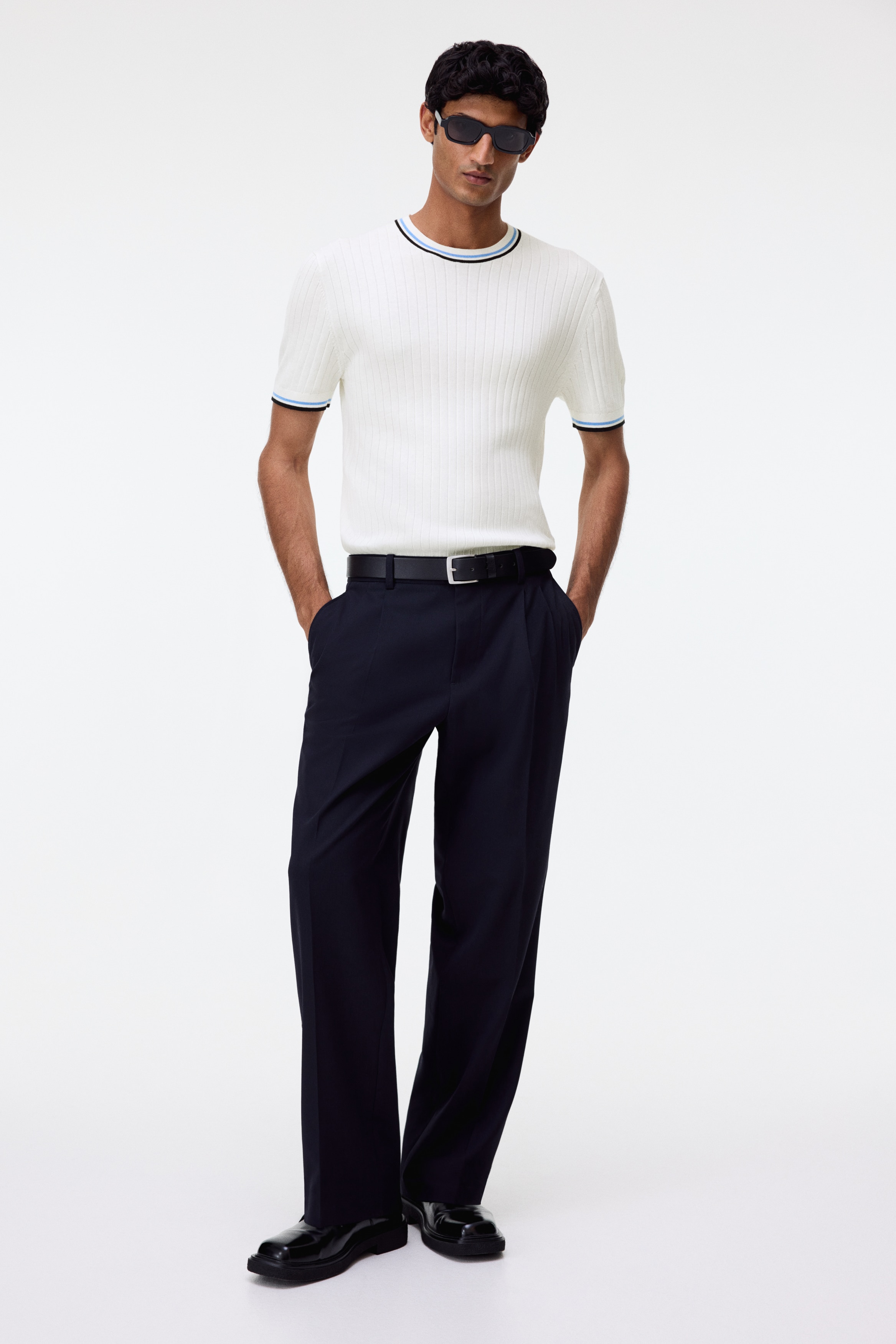 Slim-Fit Rib-Knit T-Shirt from H&M - $39.99