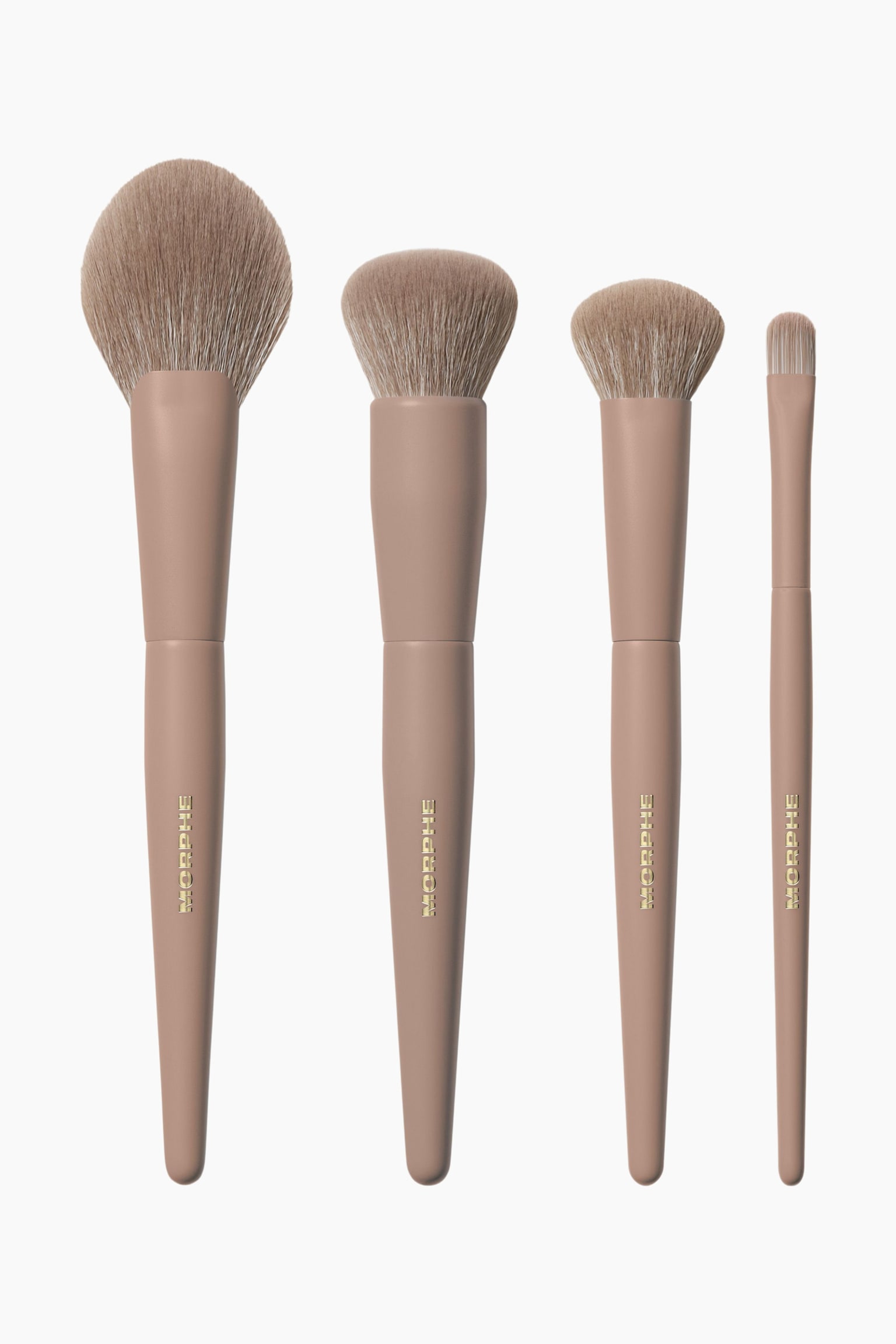 4-piece Face Brush Set - Iced Mocha - 1