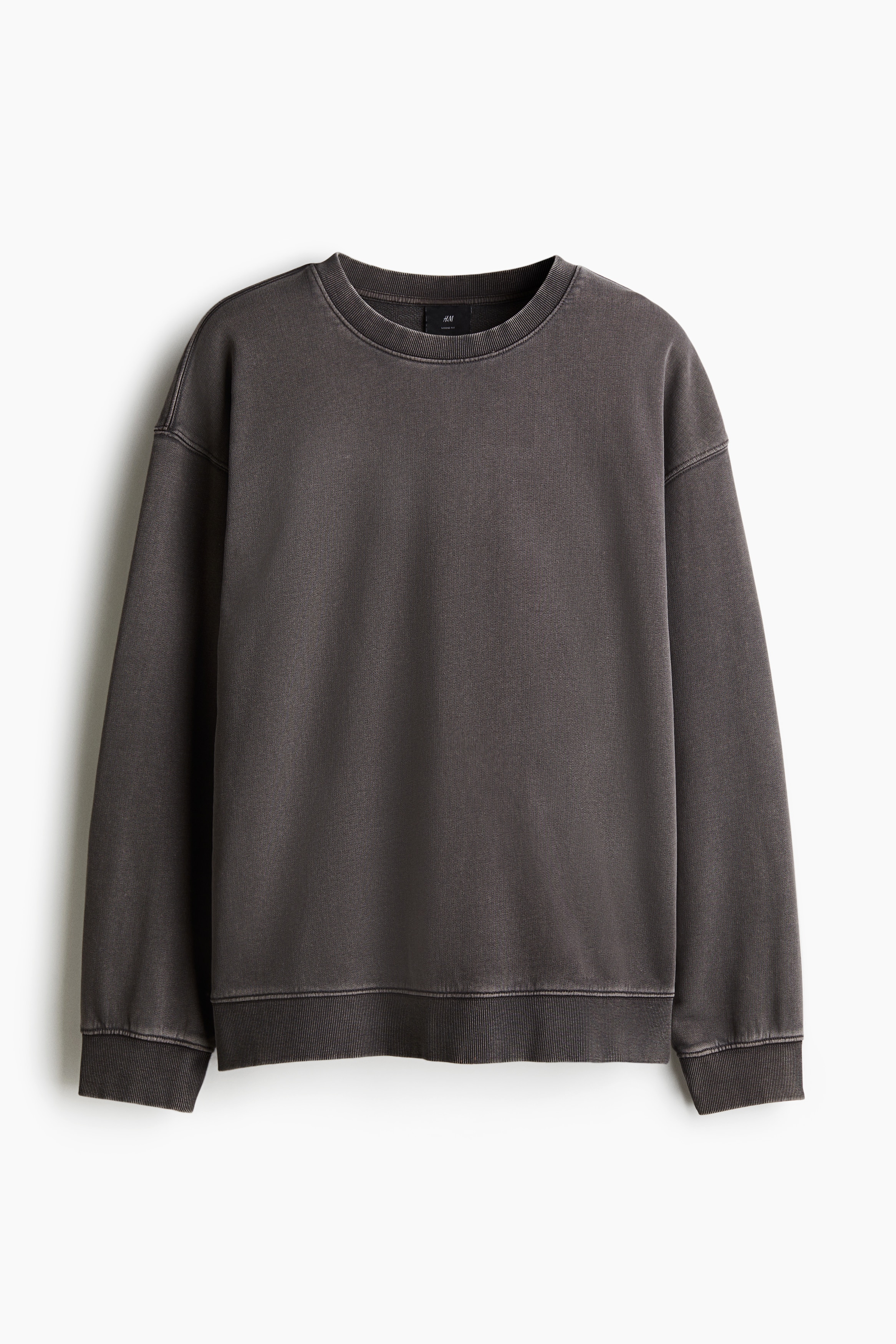 Loose Fit Washed sweatshirt - Dark grey
