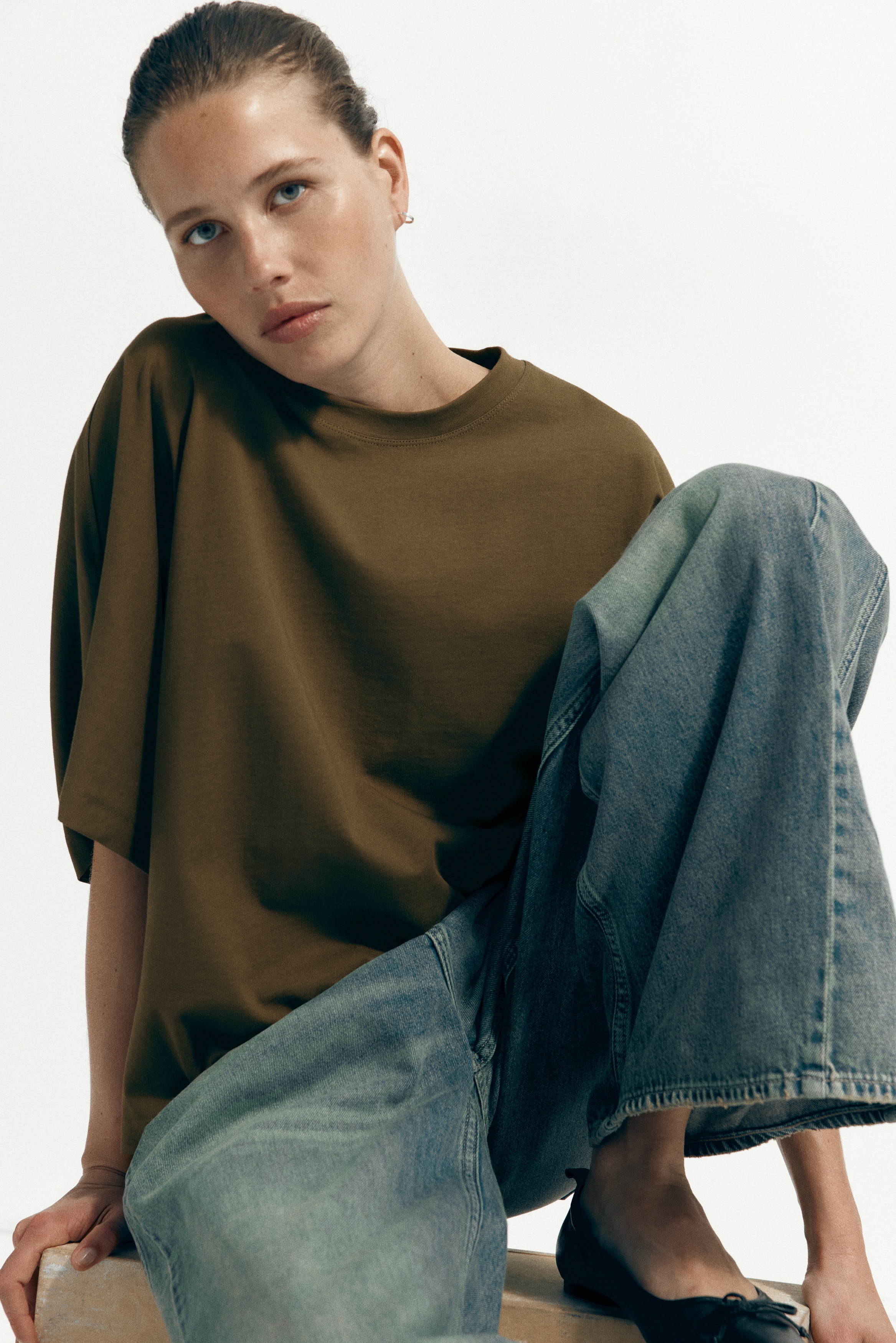 Batwing-Sleeved T-Shirt