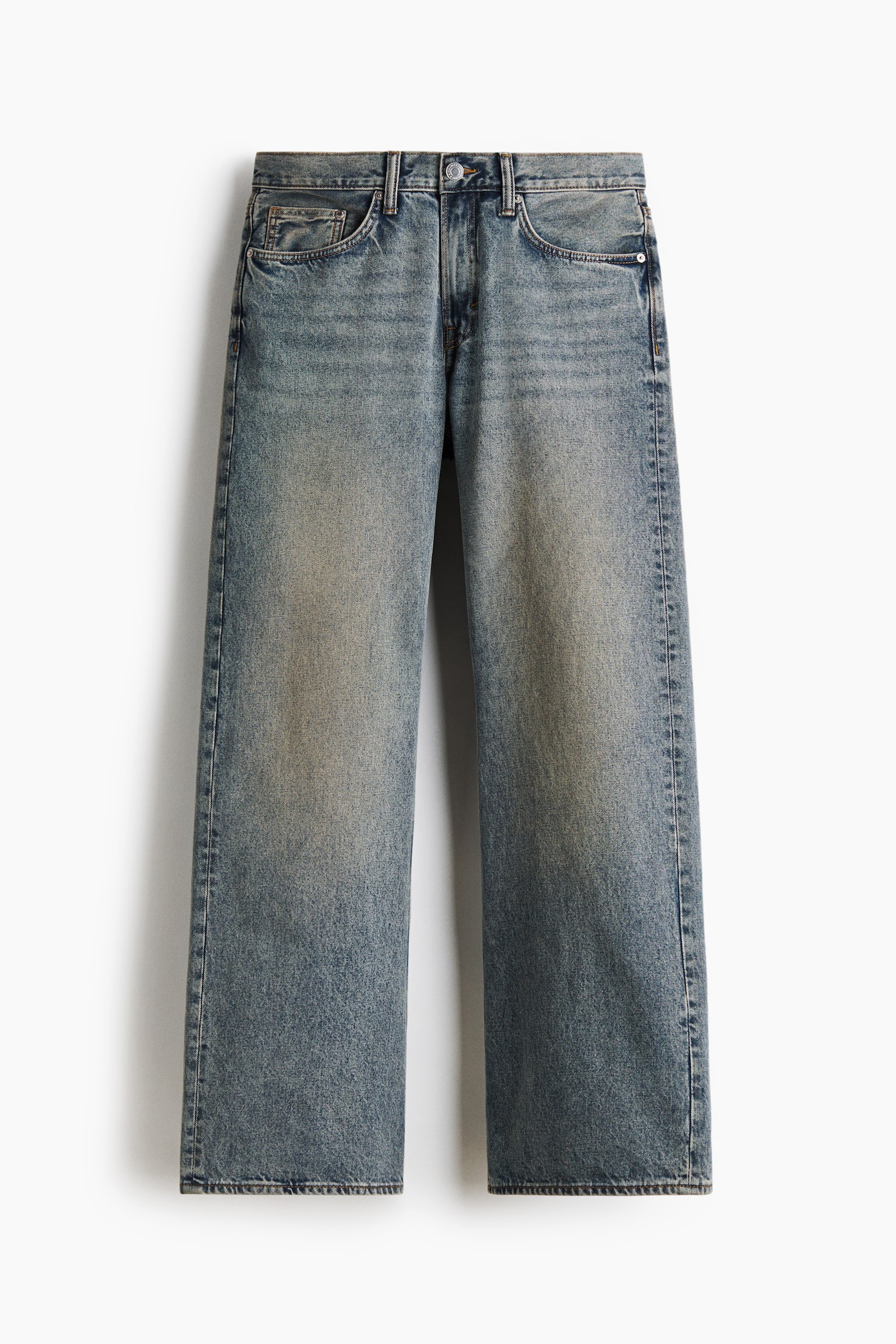 Relaxed Bootcut Jeans - Блакитний денім/Світло-блакитний денім/Сірий денім/Випраний чорний/Коричневий денім/Блакитний денім/Блакитний денім - 2