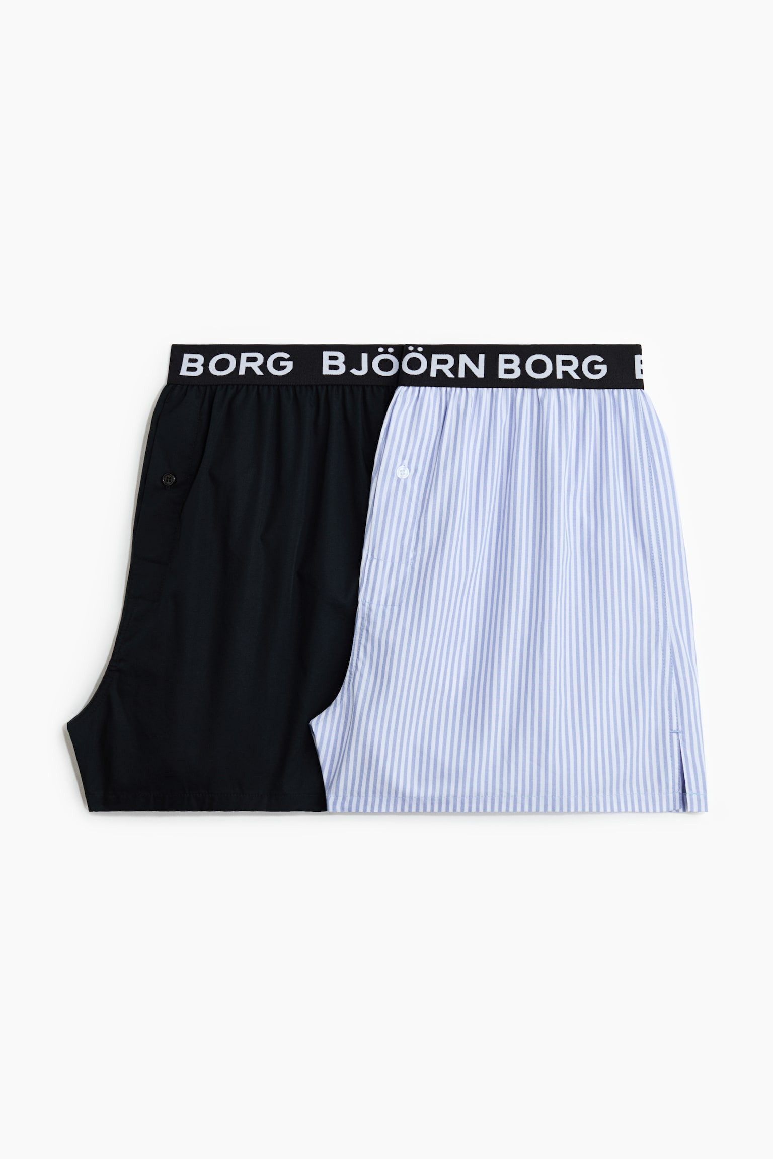 Cotton Stretch Logo Woven Boxer Shorts 2p - Print/black - 4