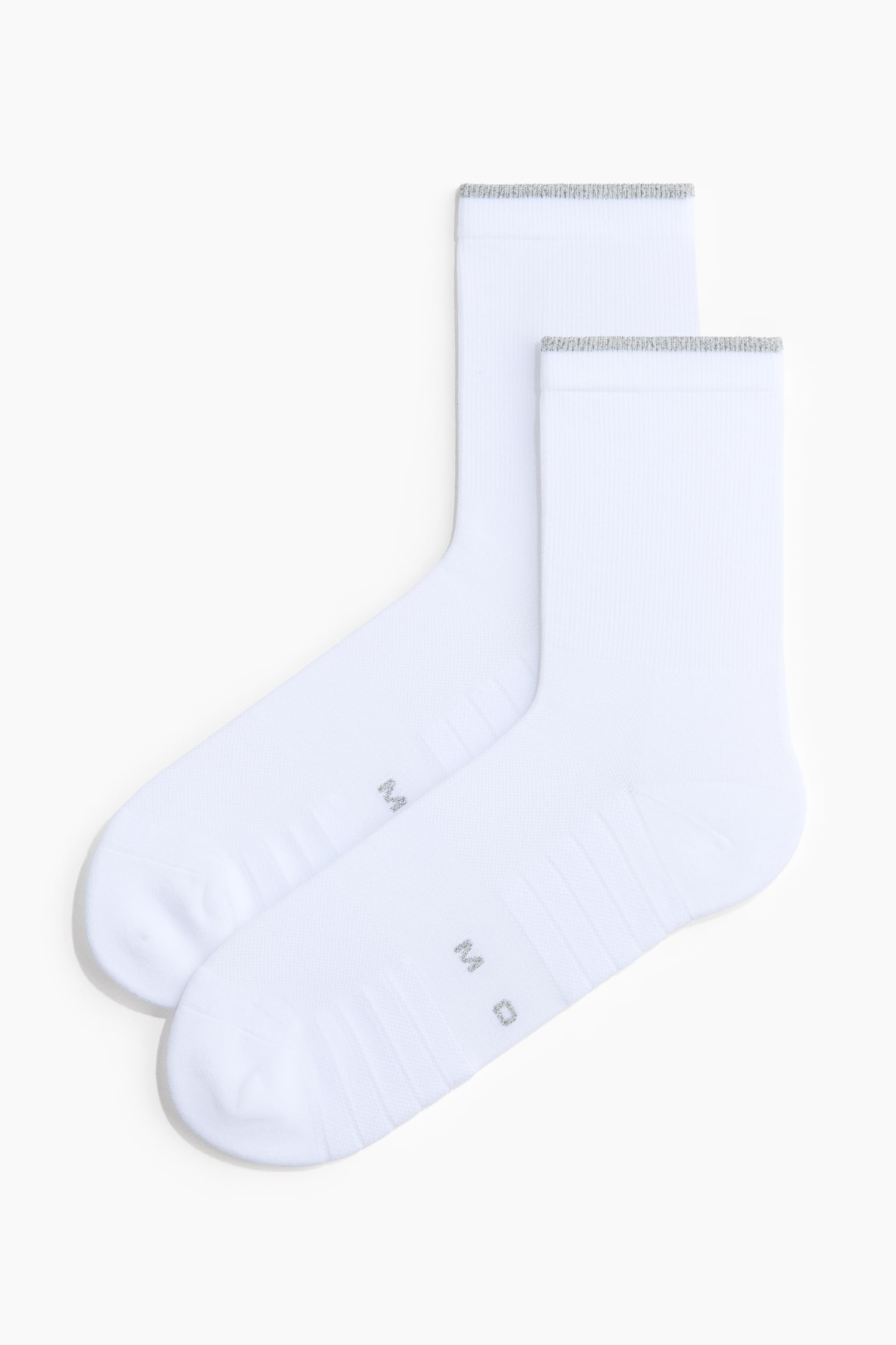 Pack de 2 pares de meias de desporto - Branco/Verde azulado - 2