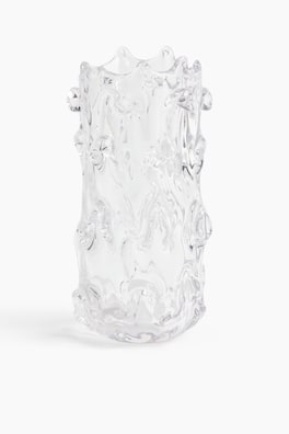Strukturmönstrad glasvas
