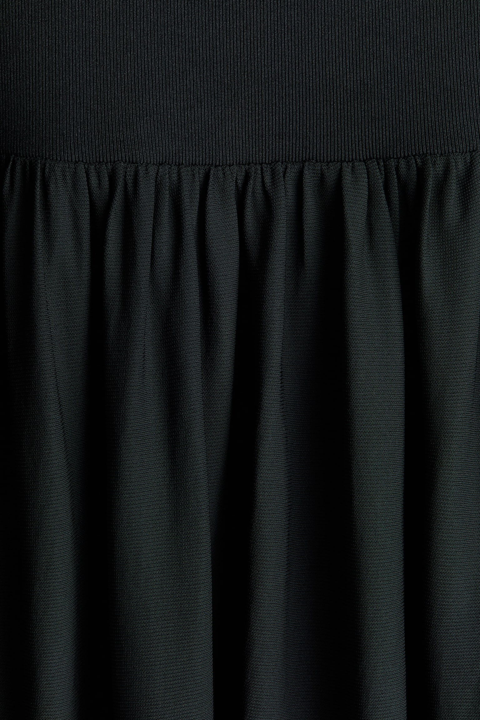 Long Jersey Skirt - Black - 5