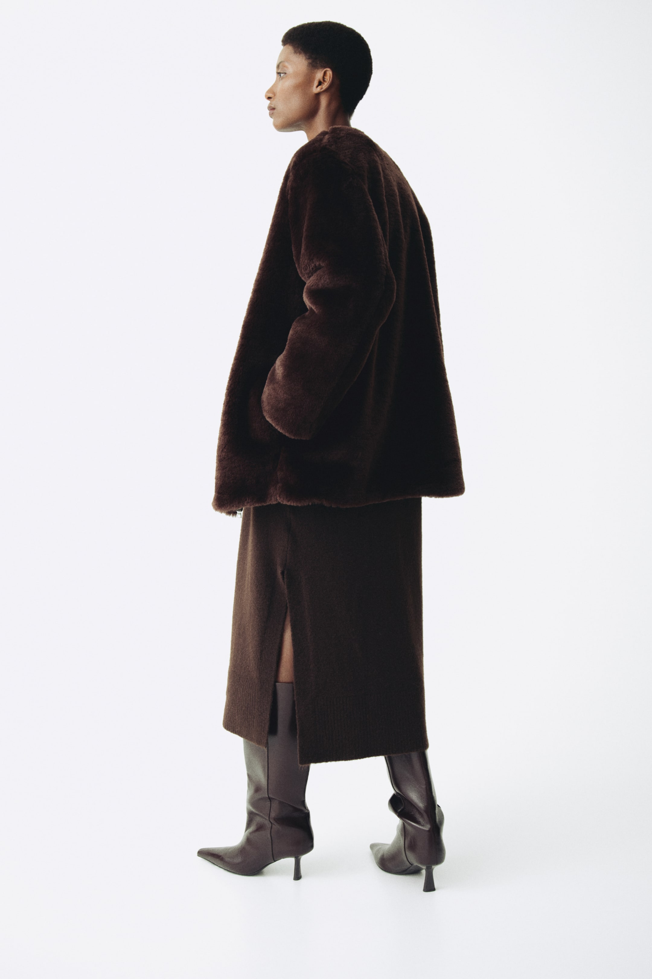 Nagyobb kép megtekintése: MAMA Before & After babahordozó dzseki - Sötétbarna - NŐI | H&M HU 4