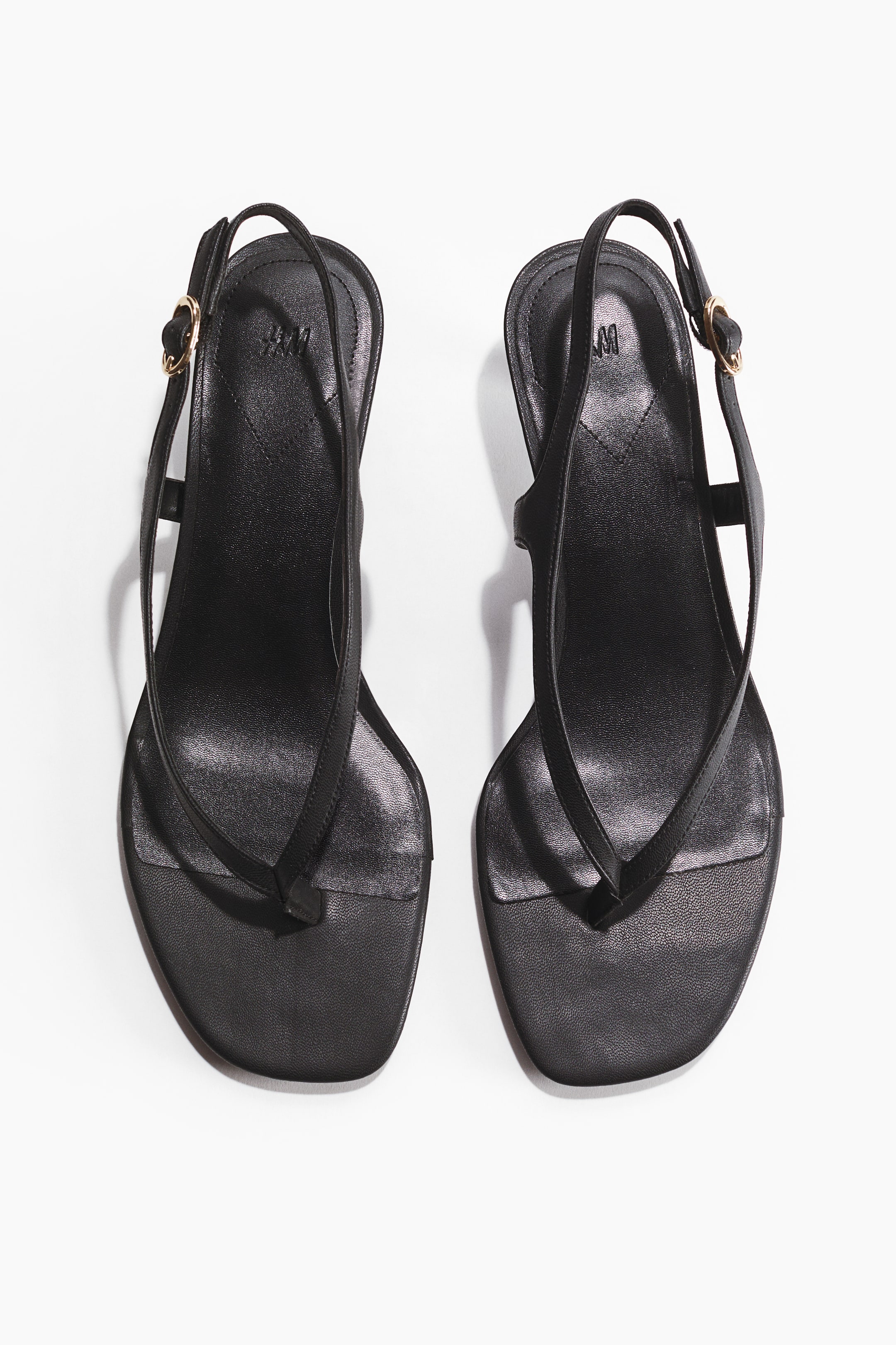 Kitten-Heeled Sandals