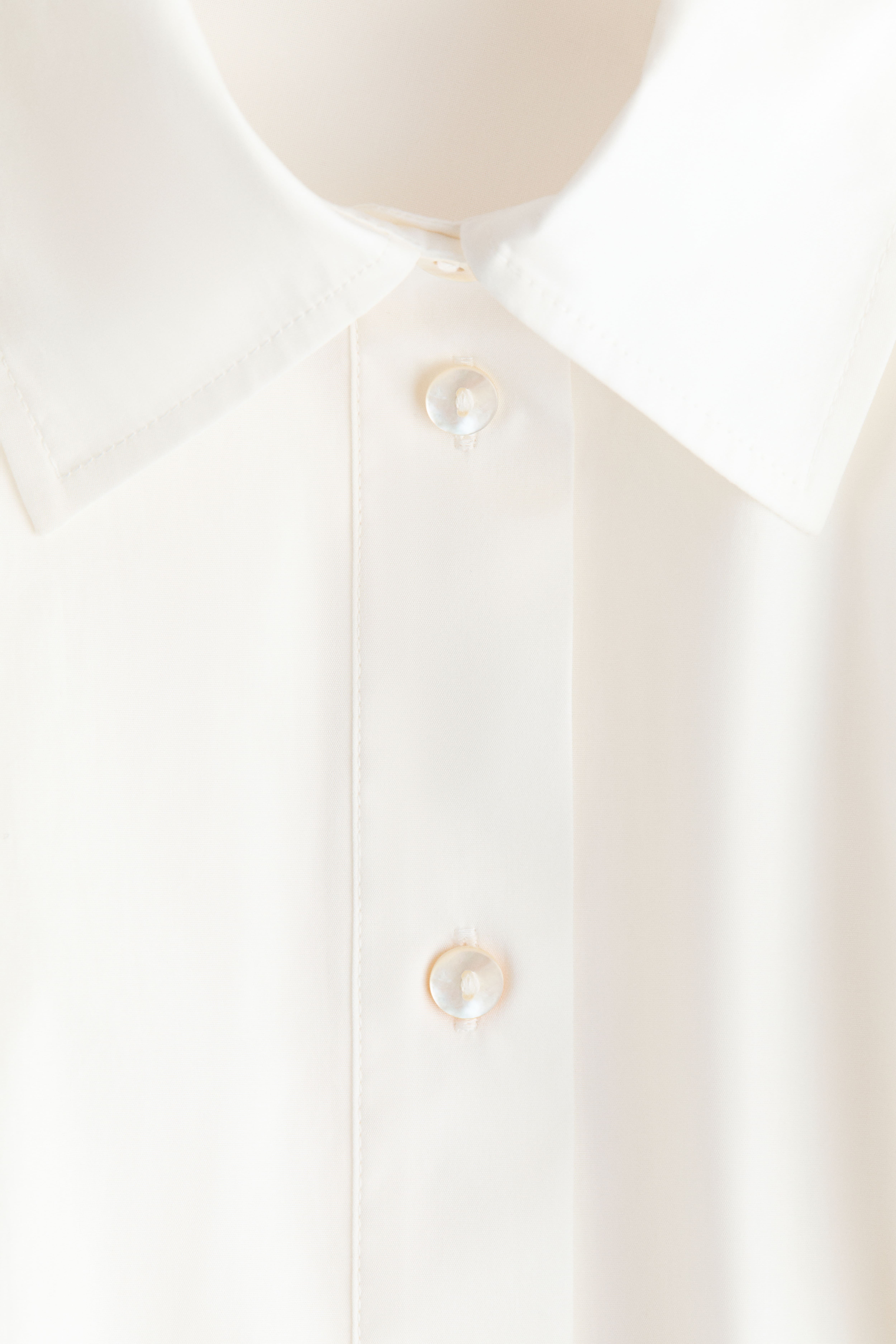 Tie-Back Poplin Dress