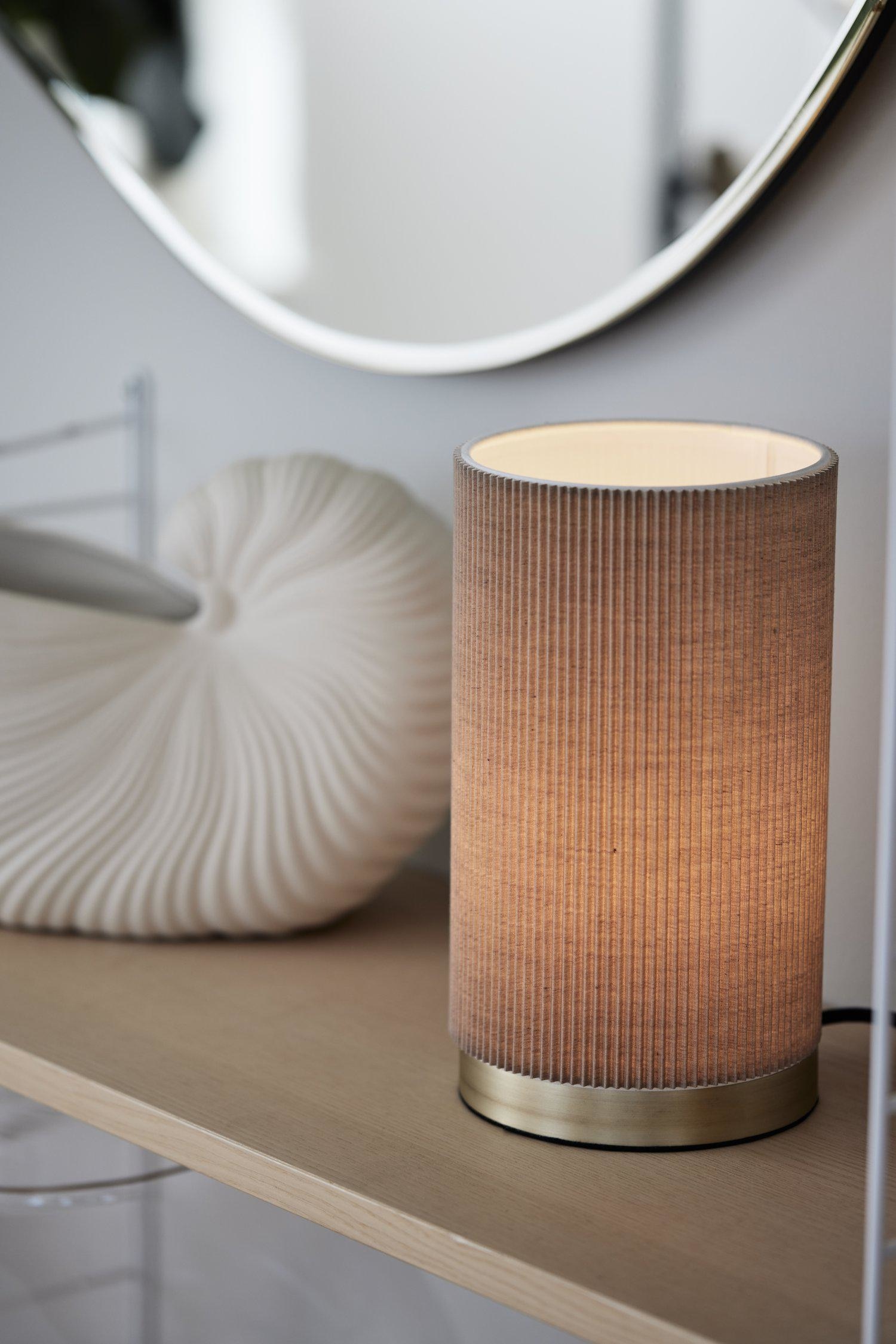 Dora Tischleuchte 25 Cm - Beige/Braun