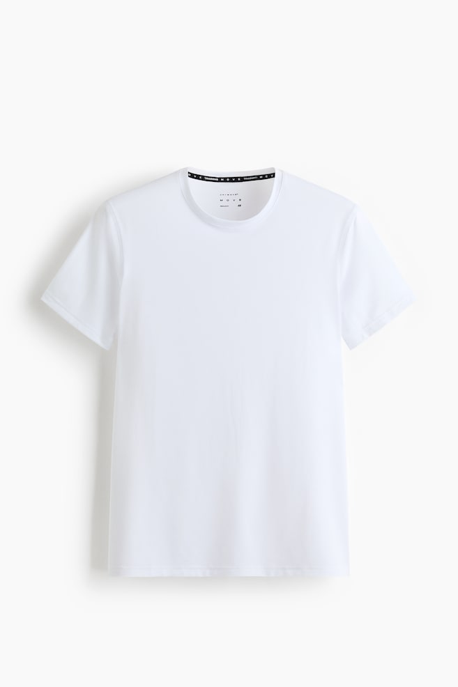 Muscle-Fit Sports Shirt with DryMove™ - White/Black/Dark olive/Navy blue/Dark brown/Dusty green/Brown/Dark gray melange/Dark khaki green - 1