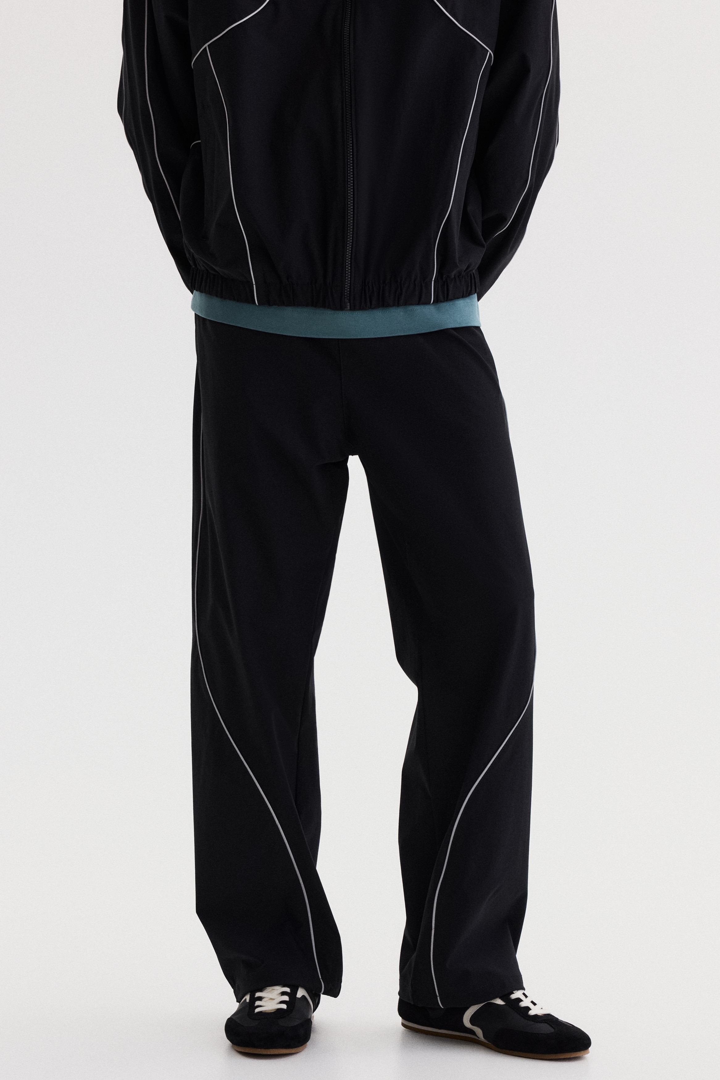 Relaxed-Fit Track Pants - Black - Men | H&M US