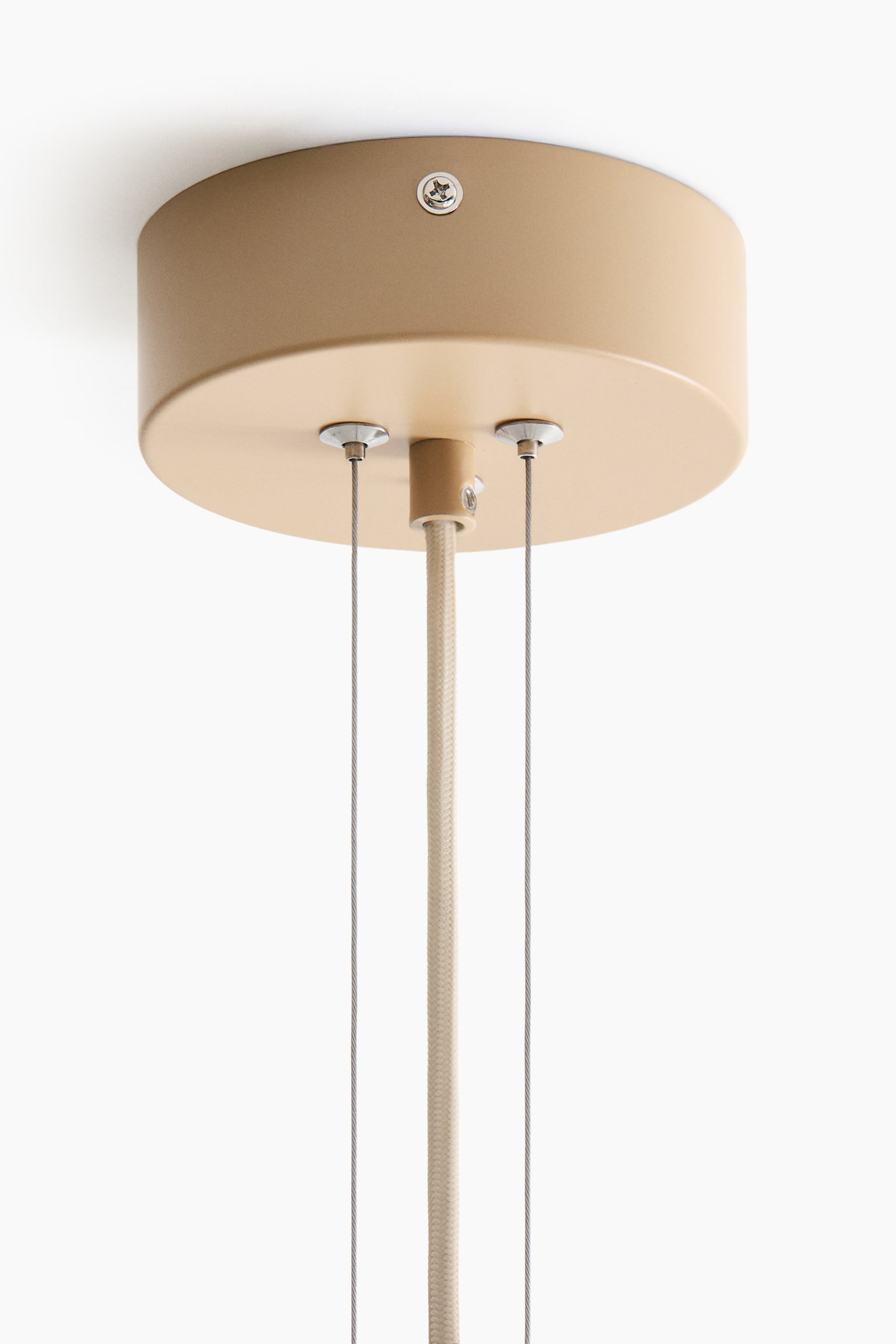 Pendelleuchte aus Glas - Beige/Weiß - 3