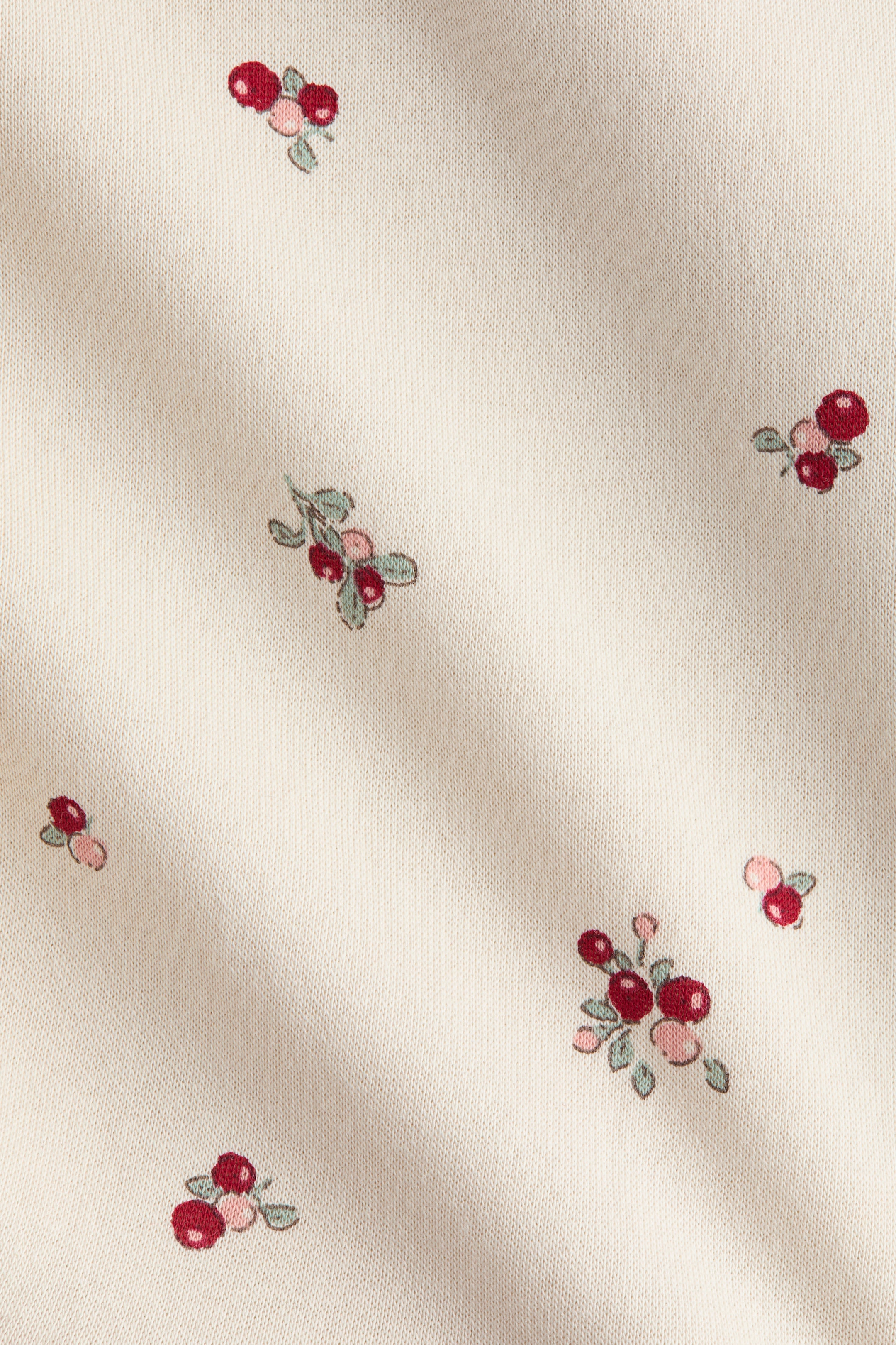 View larger image: Sweatshirt Dress - Light beige/berries - Kids | H&M US 2