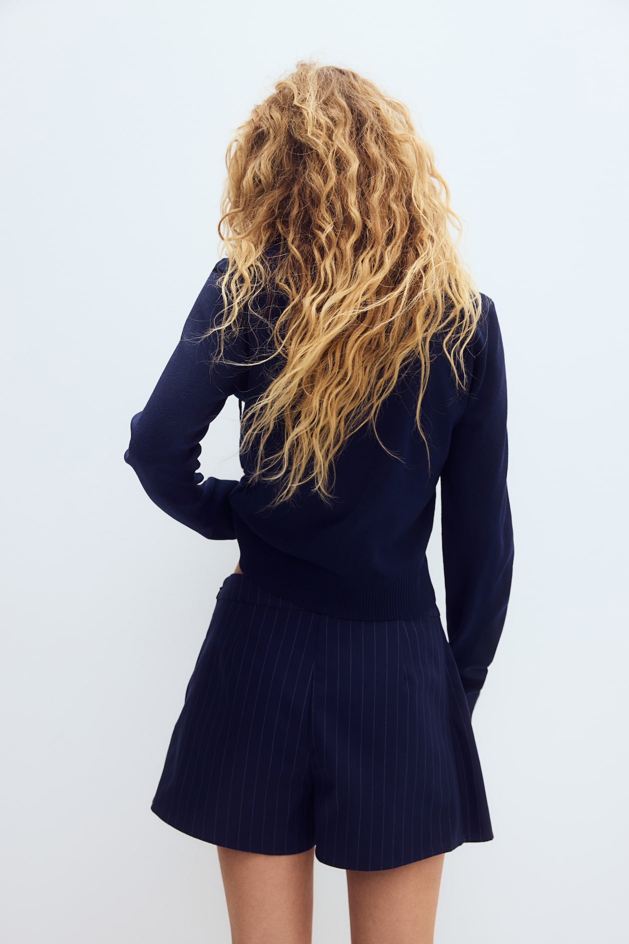 Pleated Twill Skort - image 3