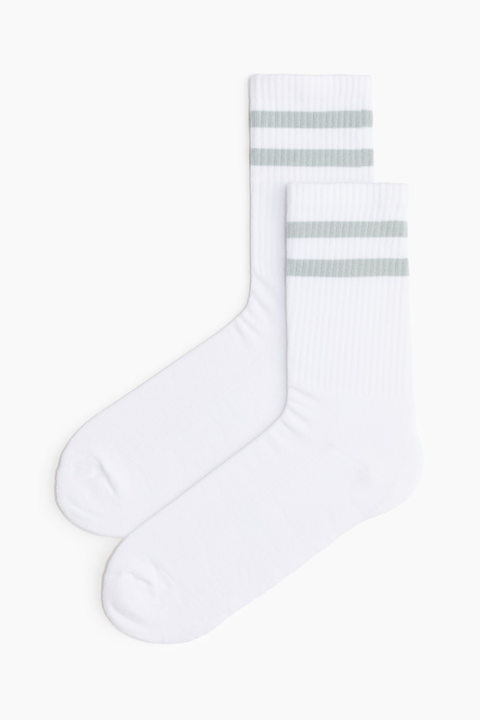 Socks - White/Sage green/White/Burgundy striped/White/Striped/White/Forest green/White/Black/Black/Palm trees - 1