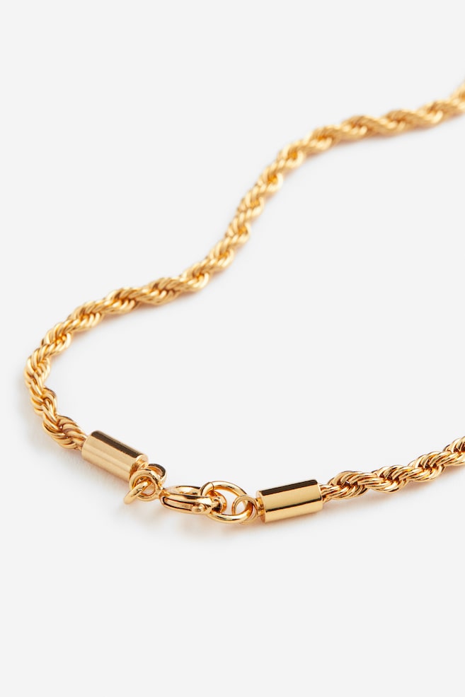 Gold-plated necklace - Gold-coloured - 4