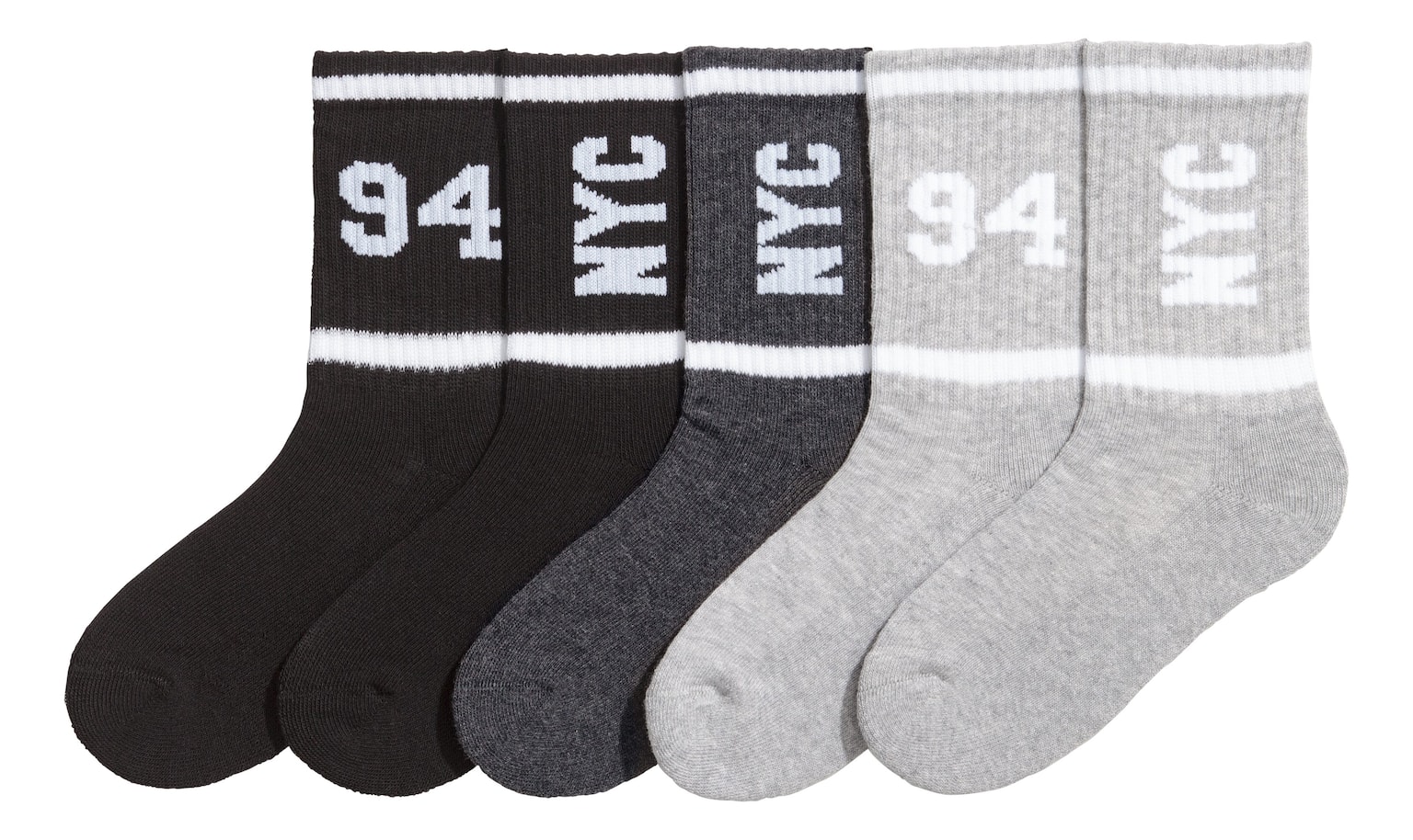 5-pack Sports Socks - Gray - 1