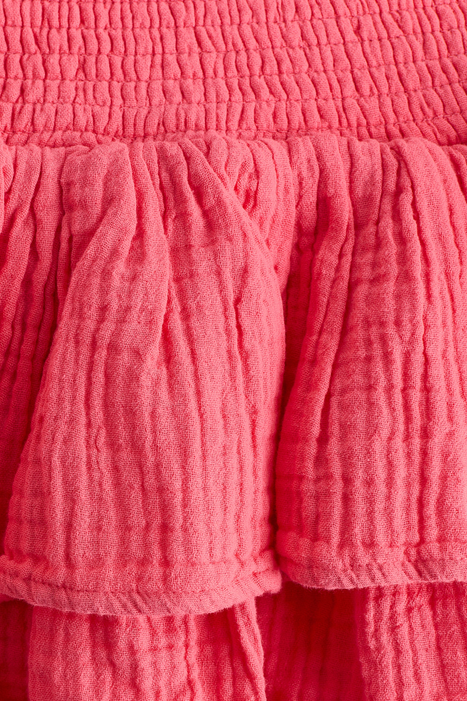 Tiered muslin skirt - Chockrosa/Vit - 2