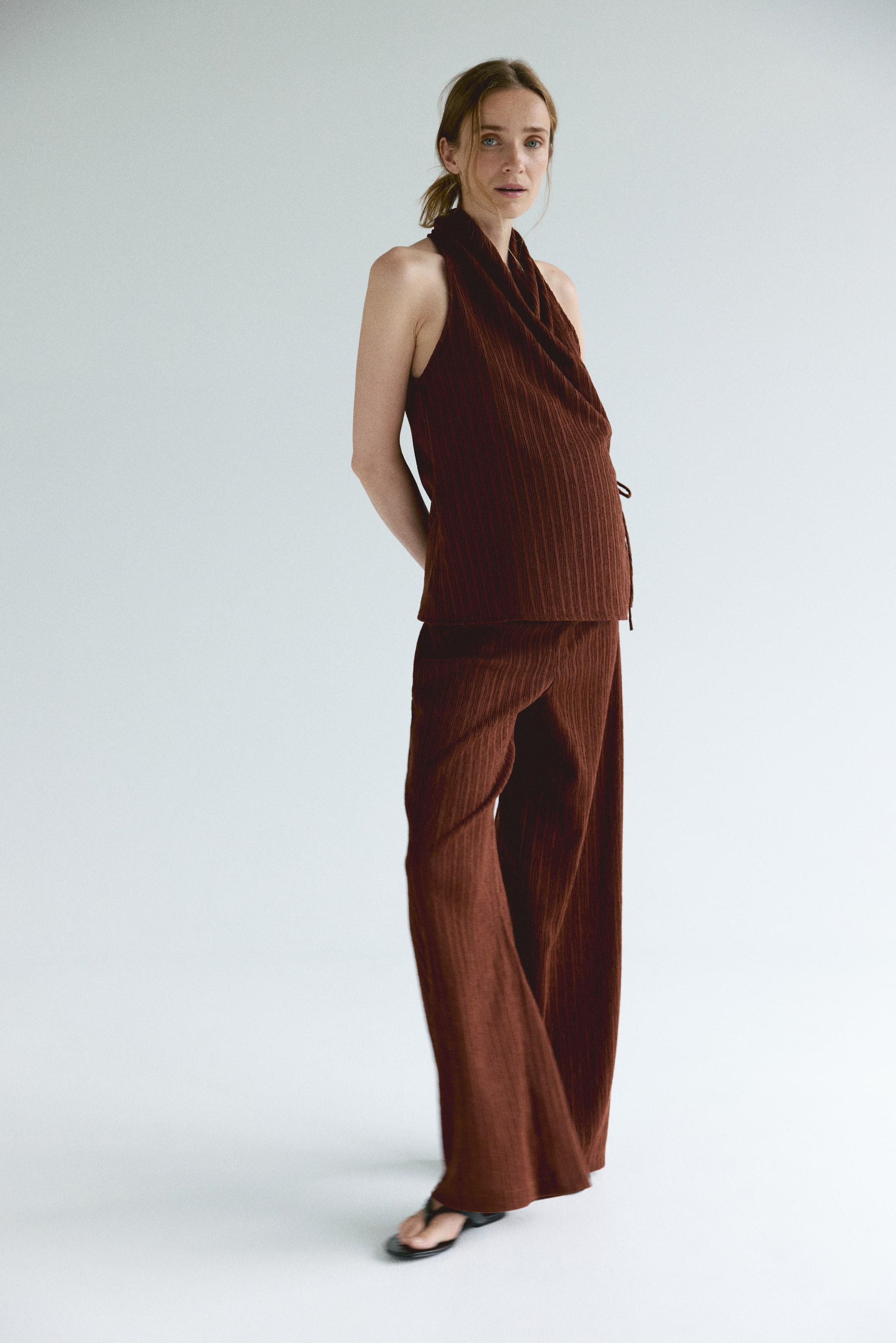 MAMA 2-Piece Textured Jersey Set