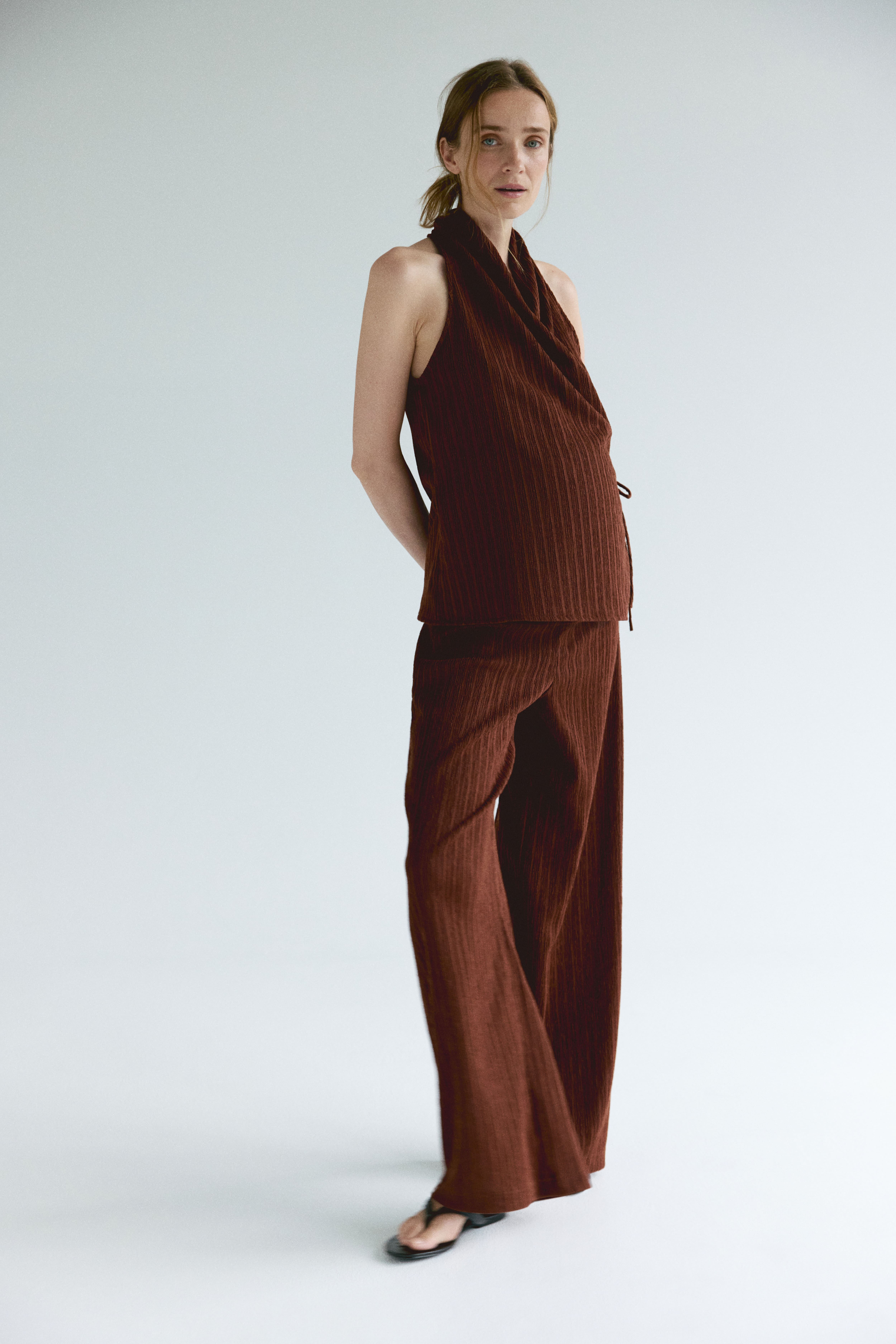 MAMA 2-Piece Textured Jersey Set