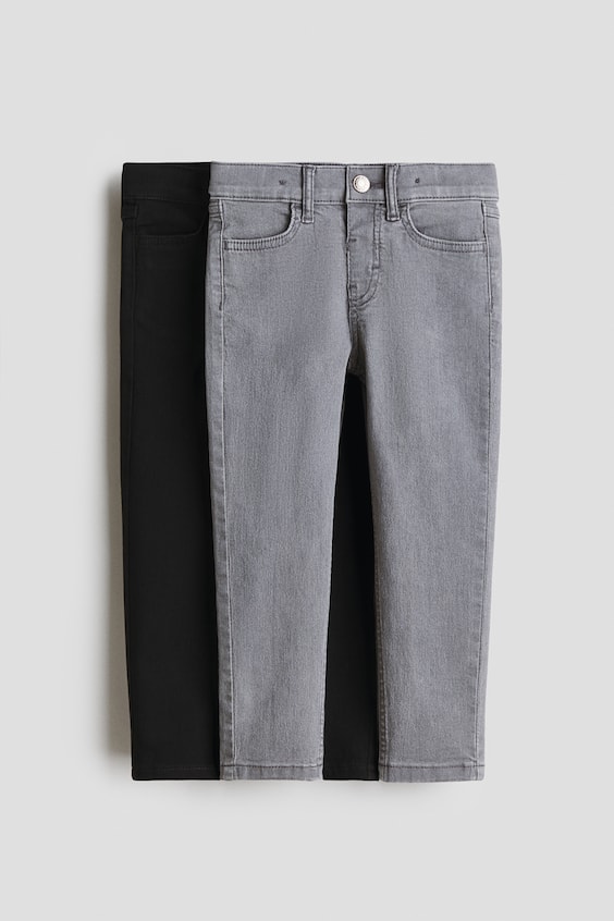 Детские джинсы H&M 2-Pack Slim-Fit Jeans