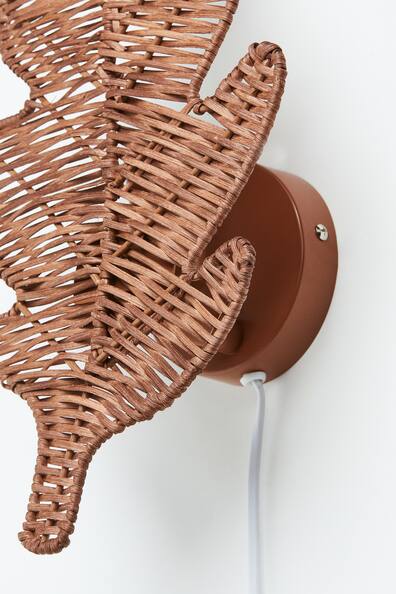 Beige Rattan wall lamp at H&M Home | H&M GB