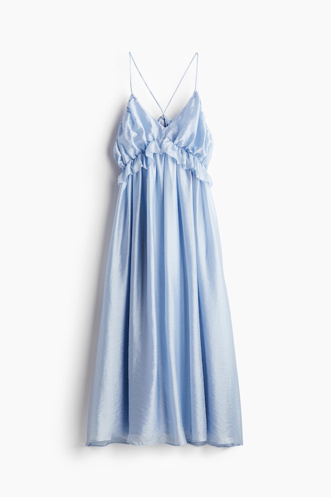 Robe volantée - Bleu clair - 1