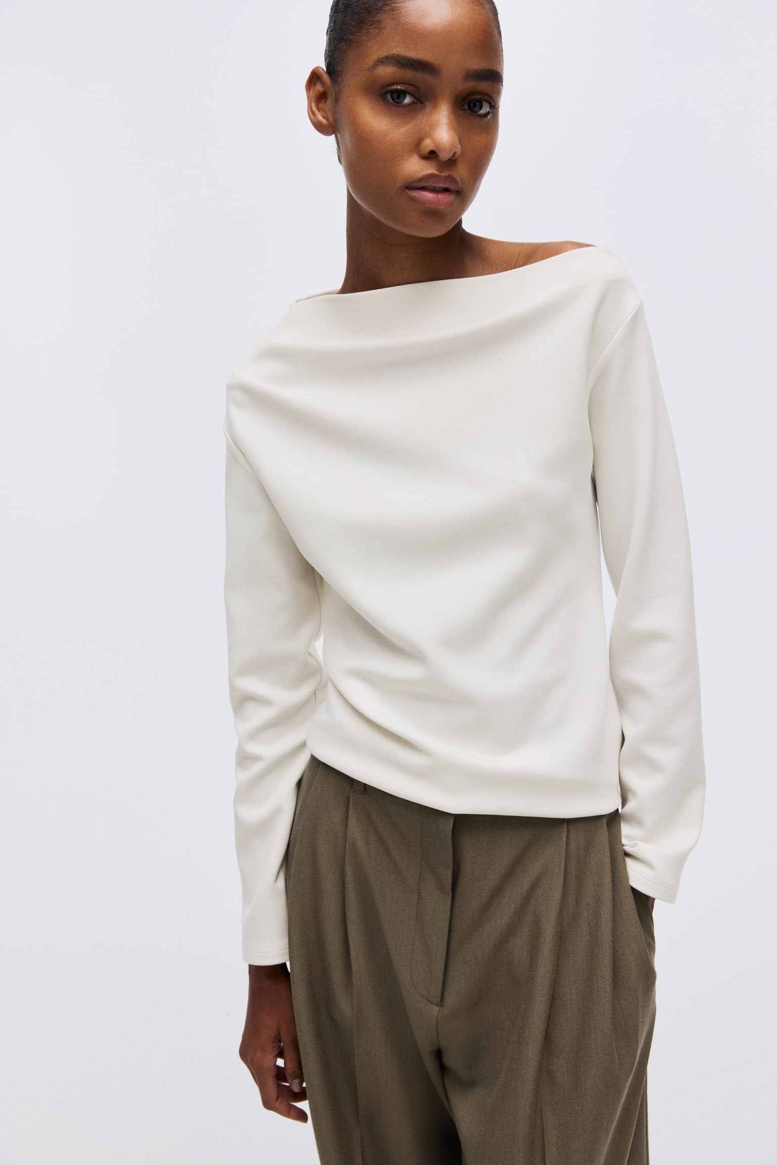 Asymmetric top - White/Black/Dark mole - 3