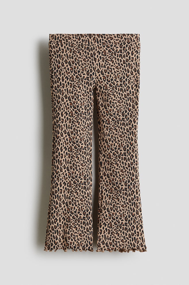 Legging évasé - Beige/imprimé léopard/Noir - 1