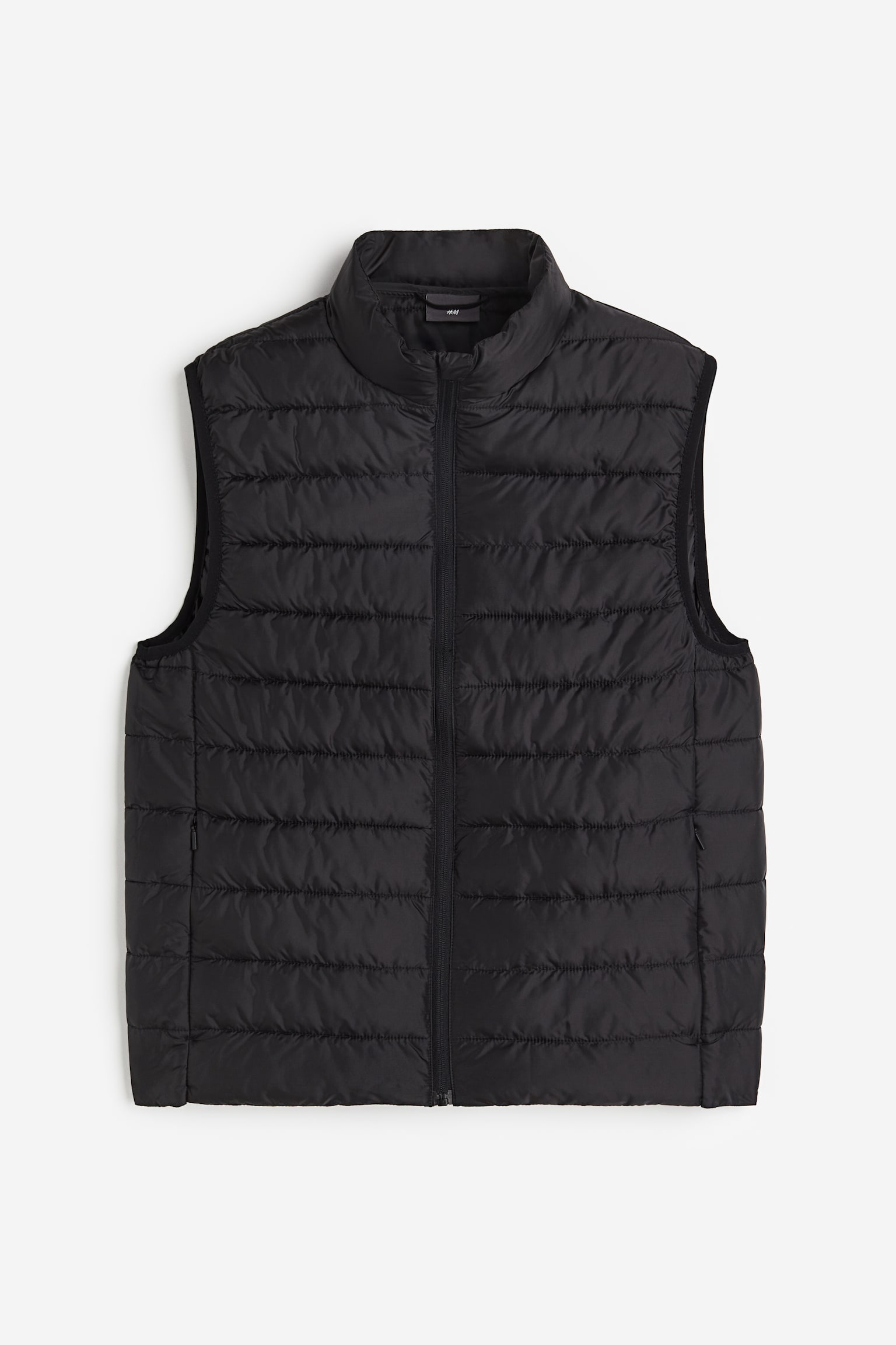 Slim Fit Lightweight puffer gilet - Black/Dark blue/Beige - 1