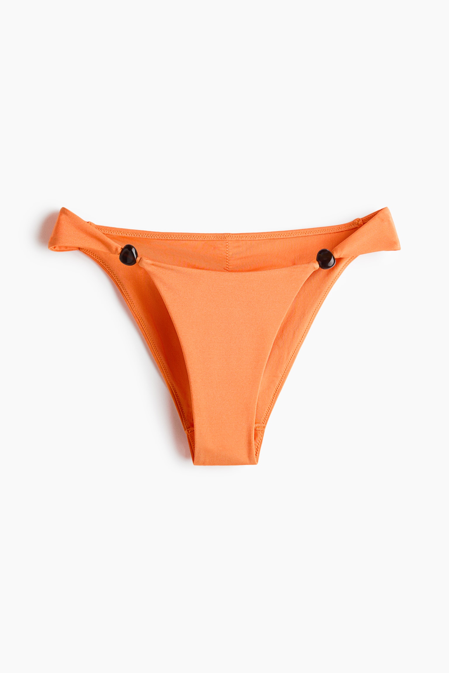 Slip bikini tanga sgambati-Arancione - 2