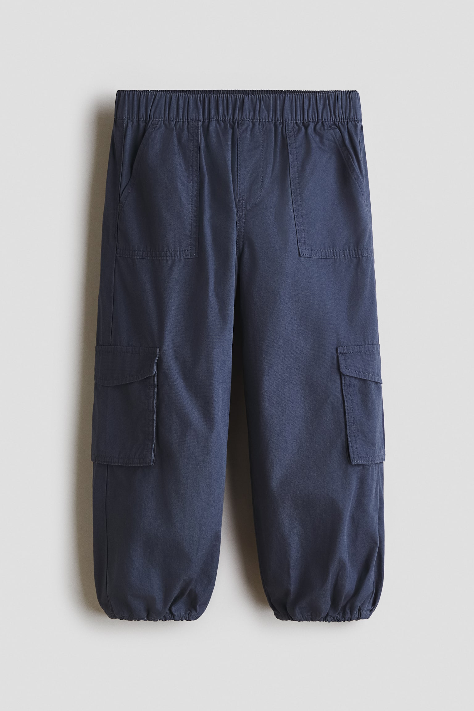 Cotton cargo trousers - Navy blue/Dusty khaki green/Black