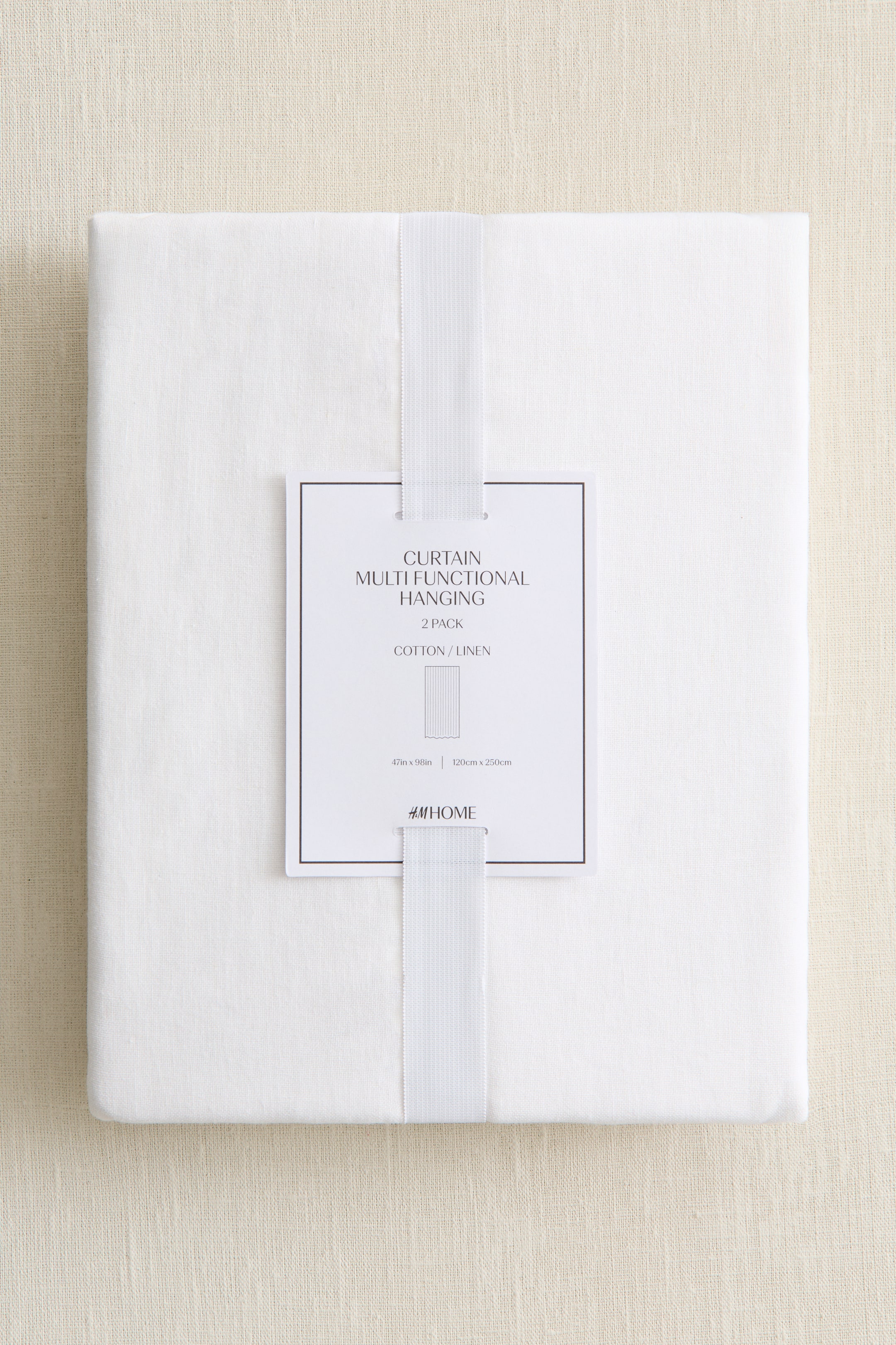 Visualizza immagine più grande: Tende in misto lino 2 pezzi - Bianco - HOME | H&M IT 2